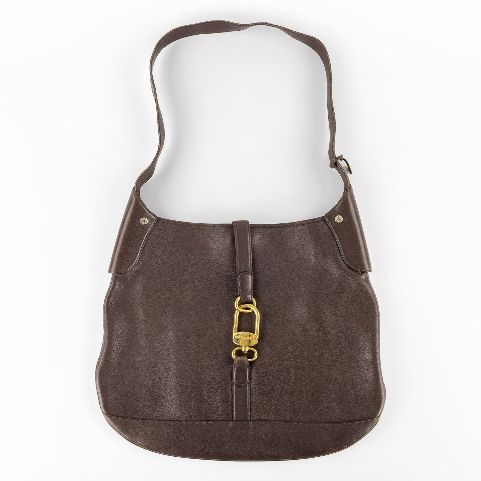 Delvaux 'Yucca', a handbag, brown leather and gilt hardware. (1 of 10)