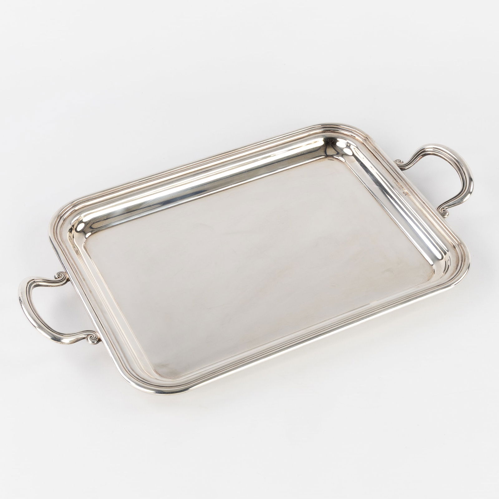 Maison Lancel, Olri, a Silver-Plated Serving Tray, Louis XVI style. (1 of 4)