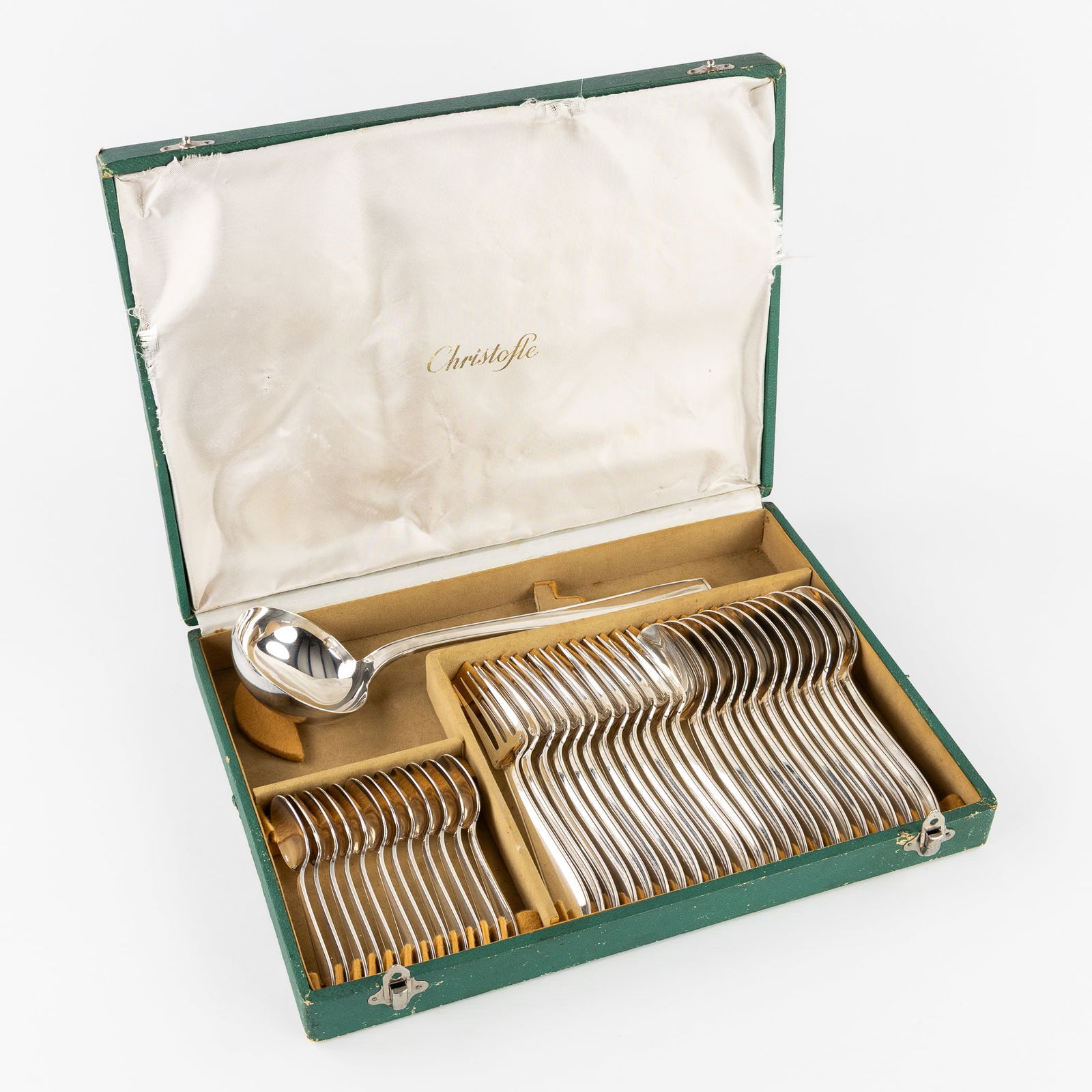 Christofle, Atlas, a 37-piece Silver-Plated Cutlery Set. (1 of 5)