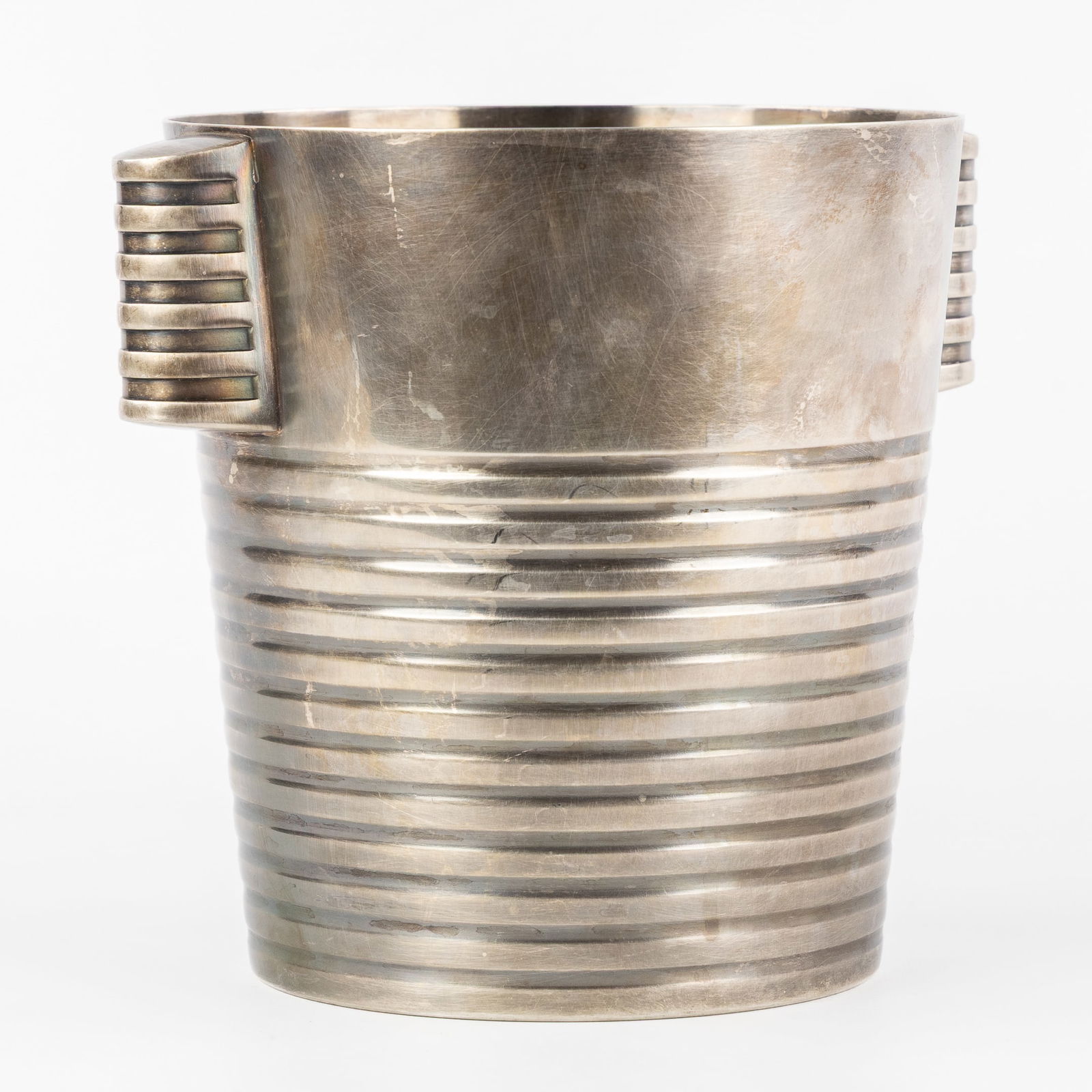 Christofle, Ondulations, Luc Lanel, an Ice Bucket, Silver-plated Metal, Art Deco (1 of 8)