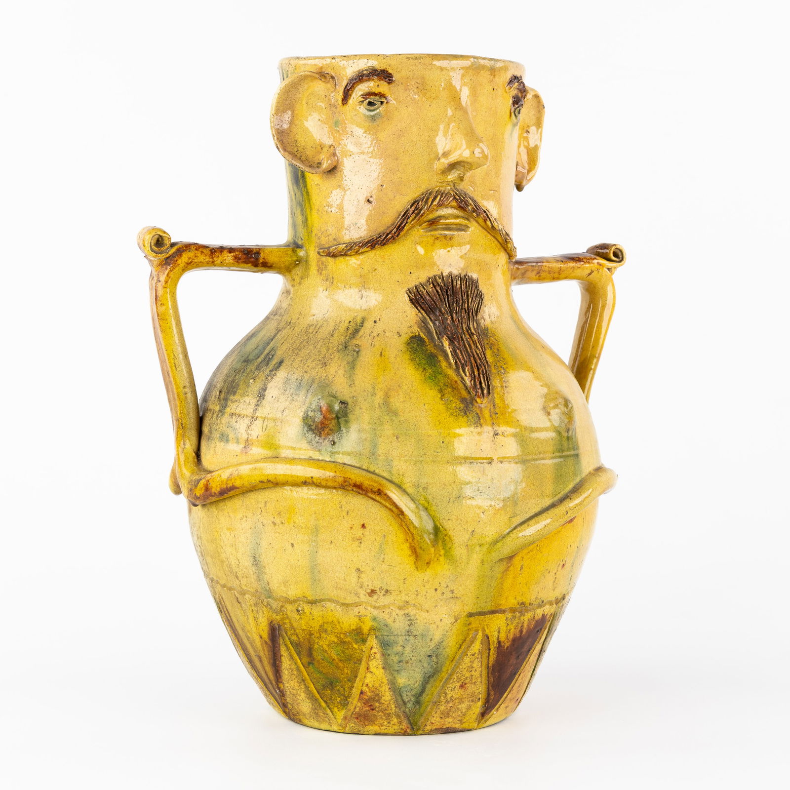 Bredene Pottery, An Exceptional figurative vase, Flemish Earthenware. (1 of 8)