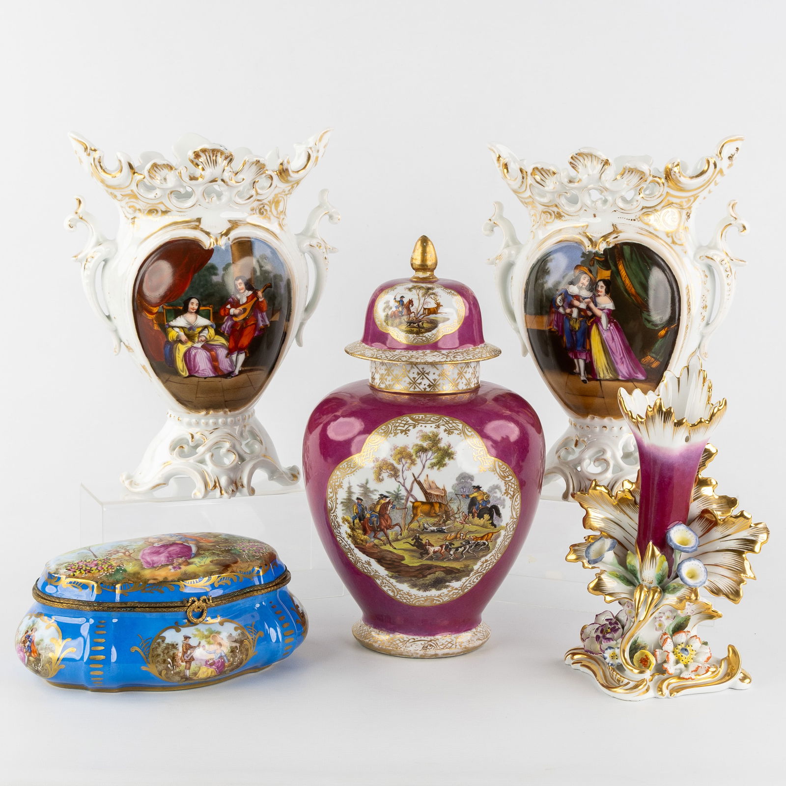 A Collection of porcelain, Sèvres, Vieux Paris/Bruxelles and others, 20th C. (1 of 16)