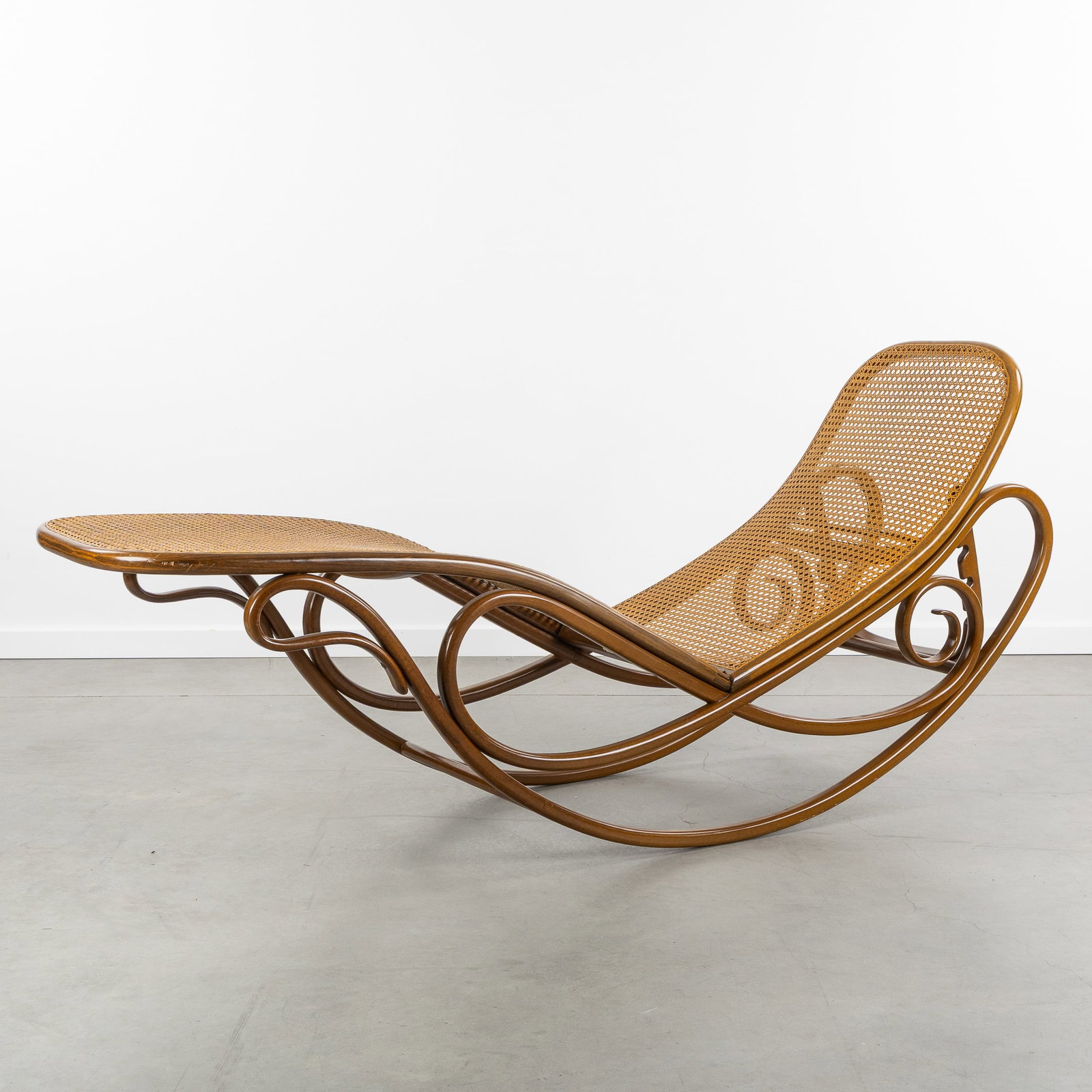 Thonet, Model 7500. A Lounge Chair, wood finished with 'Caning'. (1978) (1 of 7)