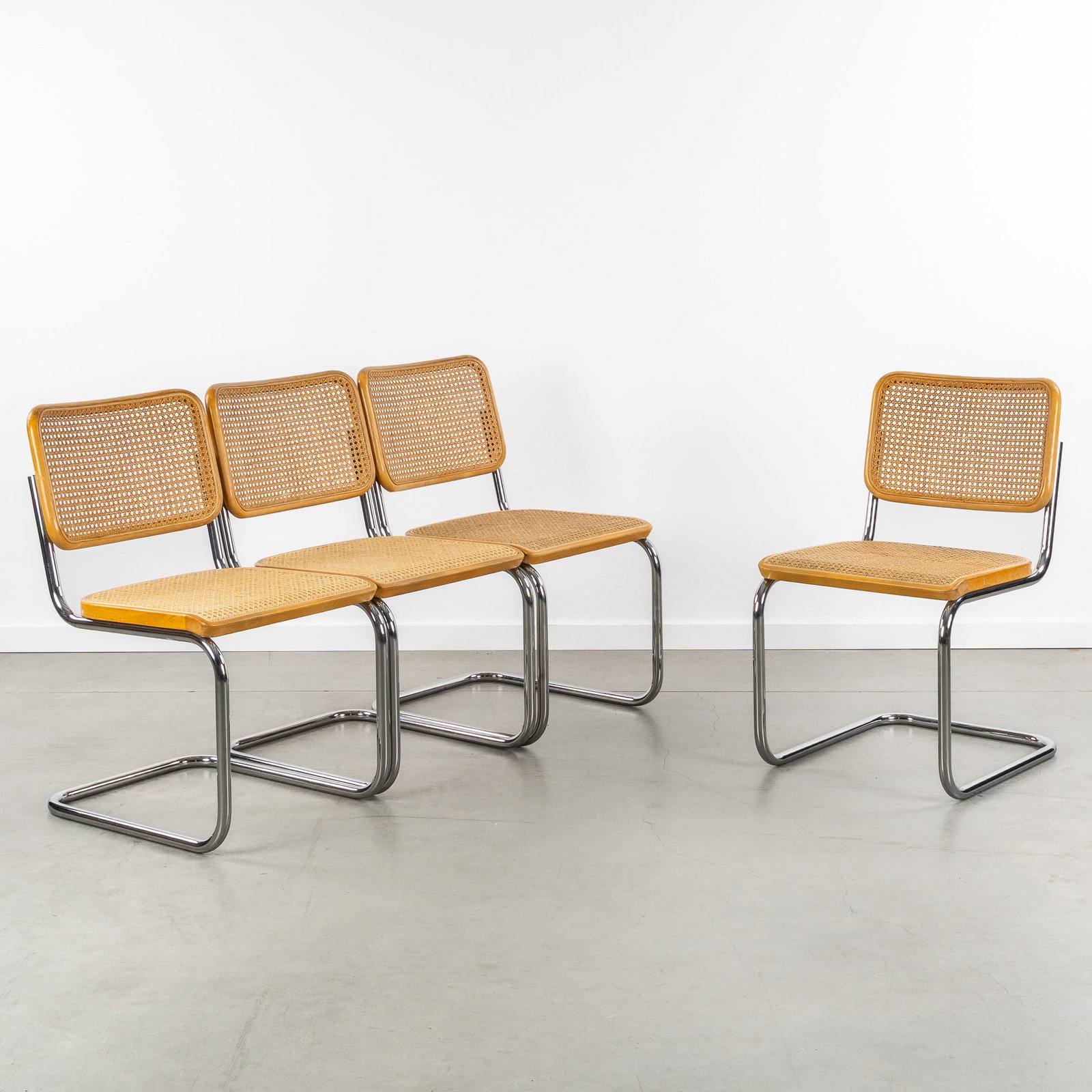 Marcel Breuer (1902-1981) 'Cesca S32', four chairs, for Thonet, 1982. (1 of 6)