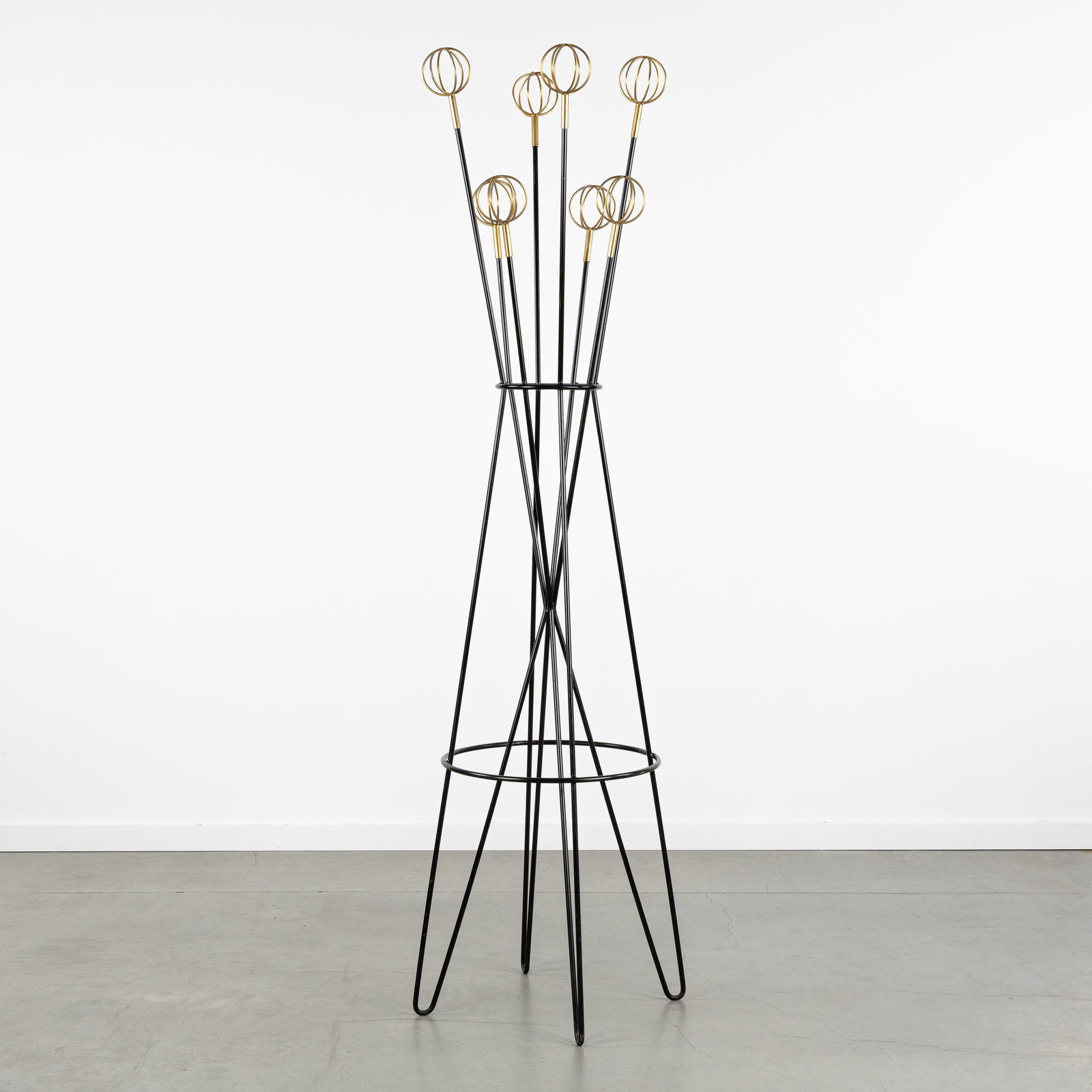 Roger Feraud (1890-1964) 'Astrolabe', a coat rack. France, circa 1960. (1 of 5)