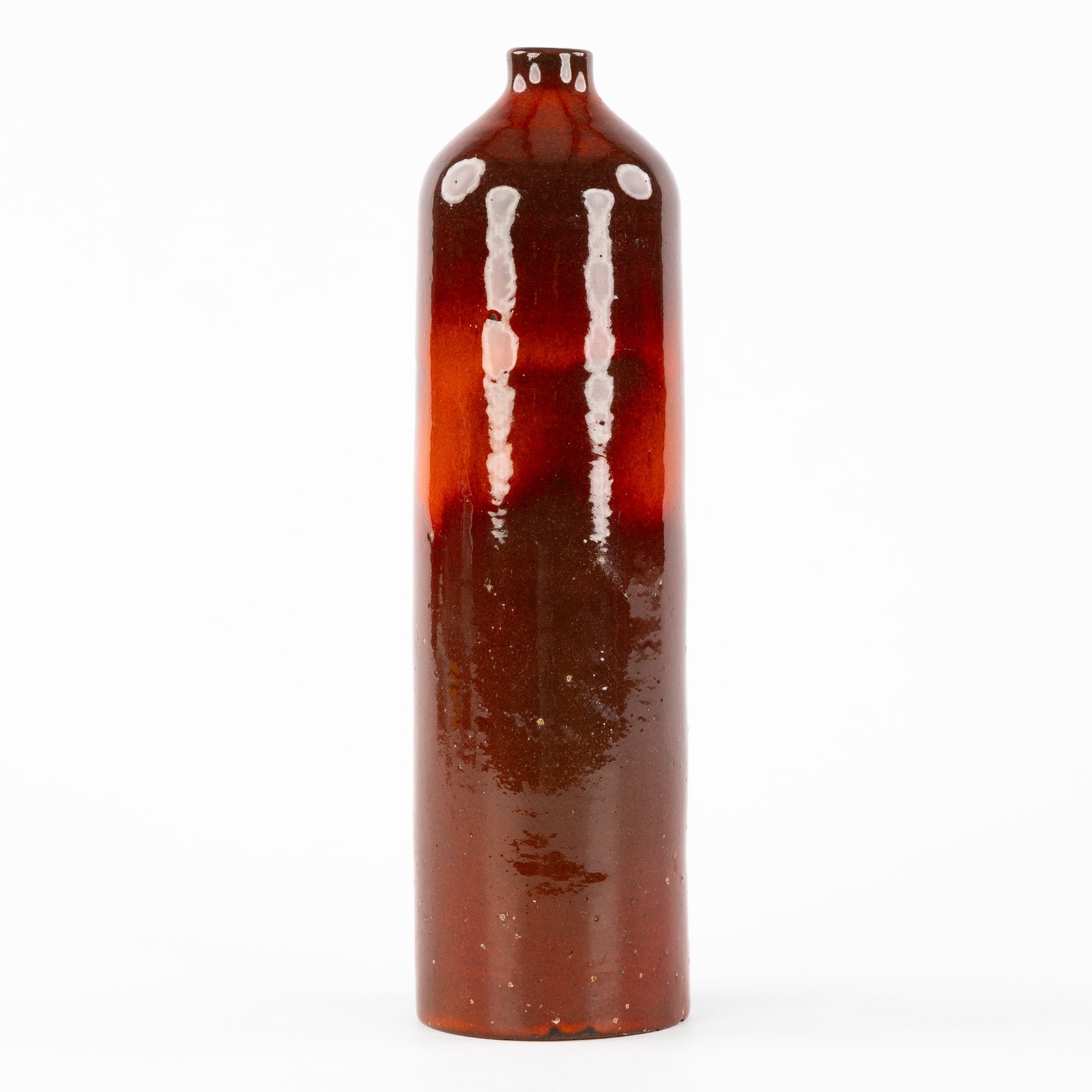 Elisabeth Vandeweghe (1946) 'Vase', for Perignem.: Elisabeth Vandeweghe (1946) 'Vase', for Perignem. Glazed ceramic.Marked 'Perignem' on the bottom. (8 x 29 x 0 cm)