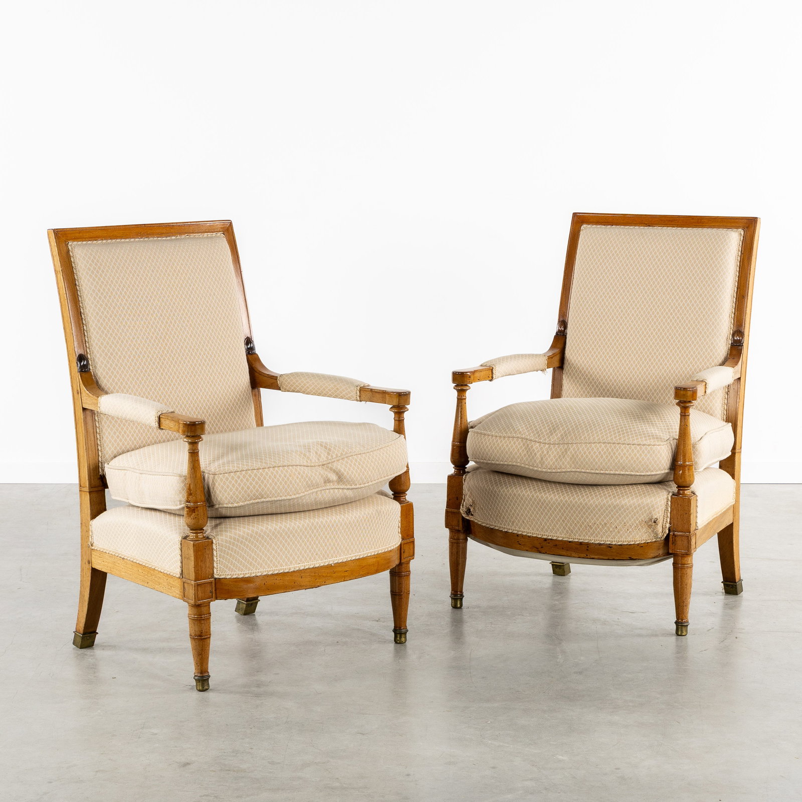A Pair of Antique Directoire Armchairs, France, circa 1800. (1 of 9)