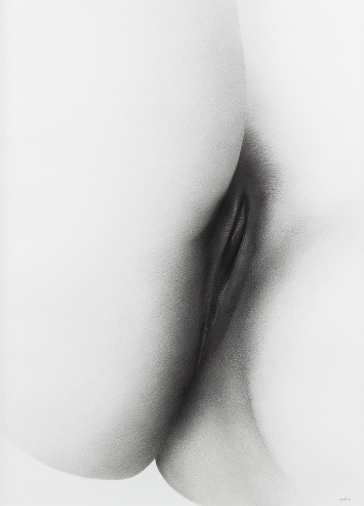 Jean-Marie Goffin (1946) ‘Nude’ pencil on paper.: Jean-Marie Goffin (1946) ‘Nude’ pencil on paper. A drawing, pencil on paper. Signed lower right. (96 x 76 cm) (50 x 70 x 0 cm)