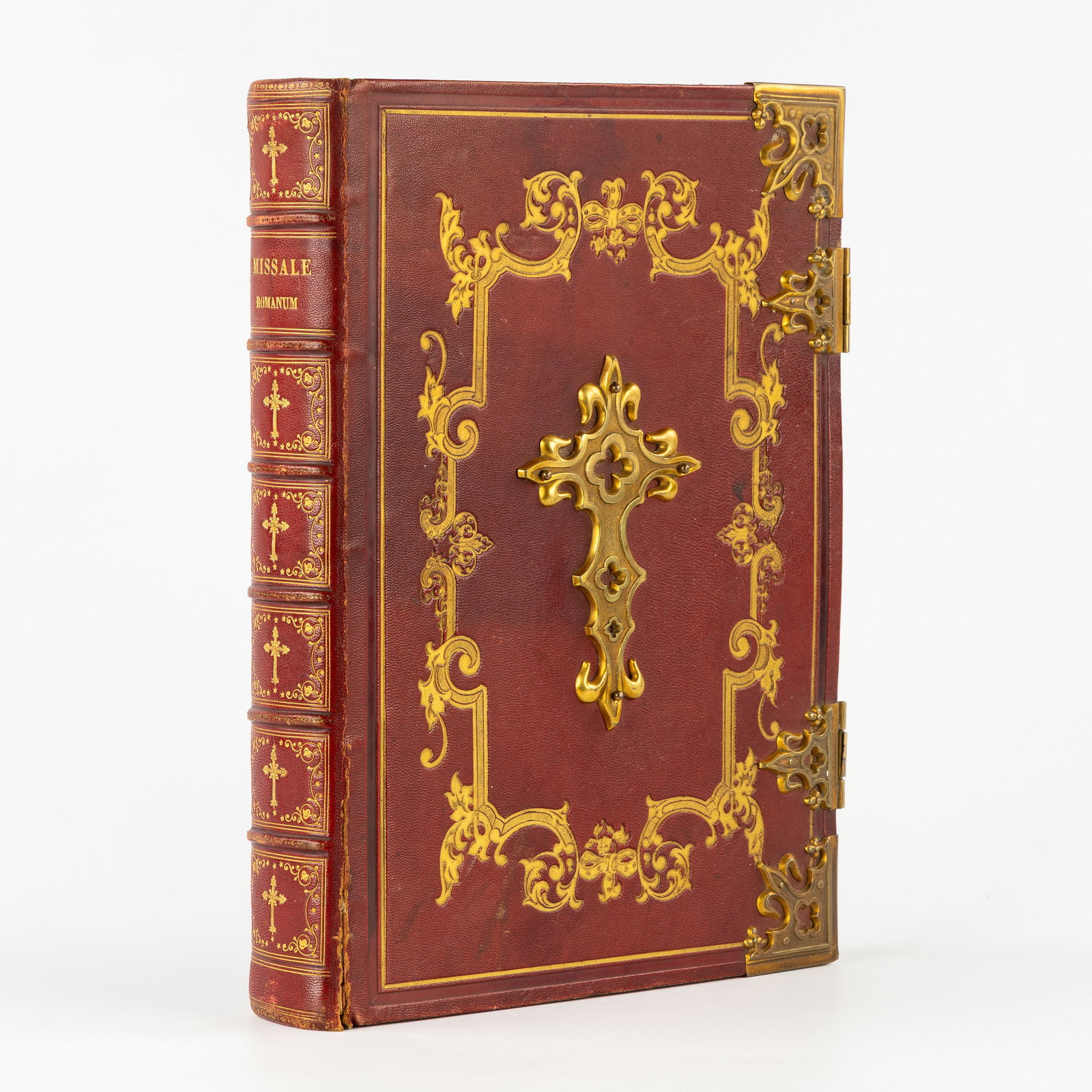 A Gothic Revival Missale Romanum, Bronze and gilt leather. 1858. (1 of 9)