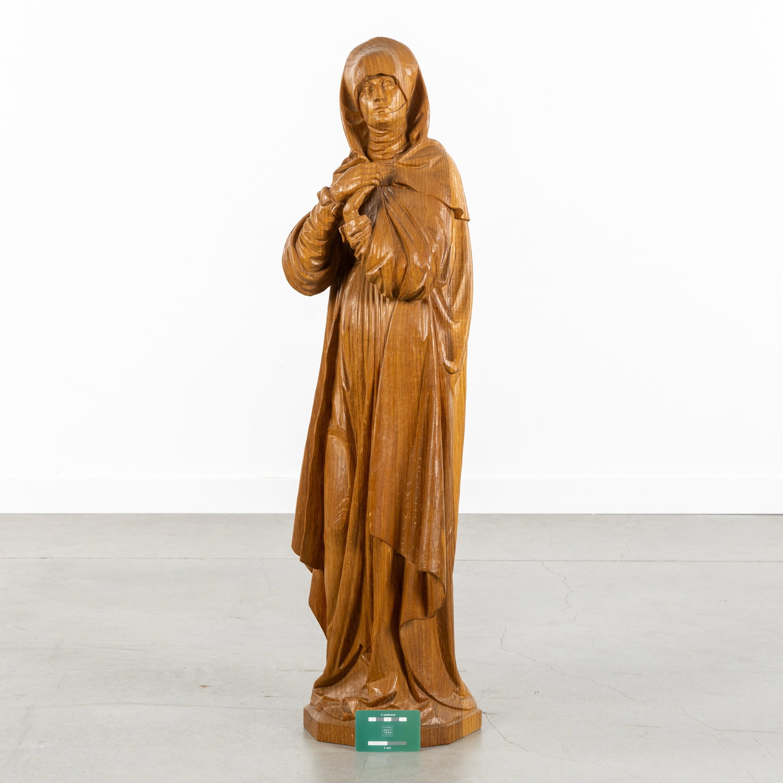 Madonna of Nuremberg, an oak sculptured statue, 20th C. (1 of 7)