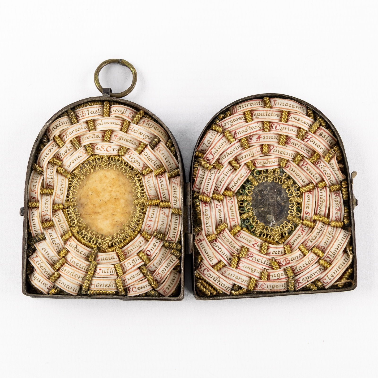 A Reliquary with 97 relics of the True Cross, the Apostles, the Instruments of the Passion, the Life (1 of 3)