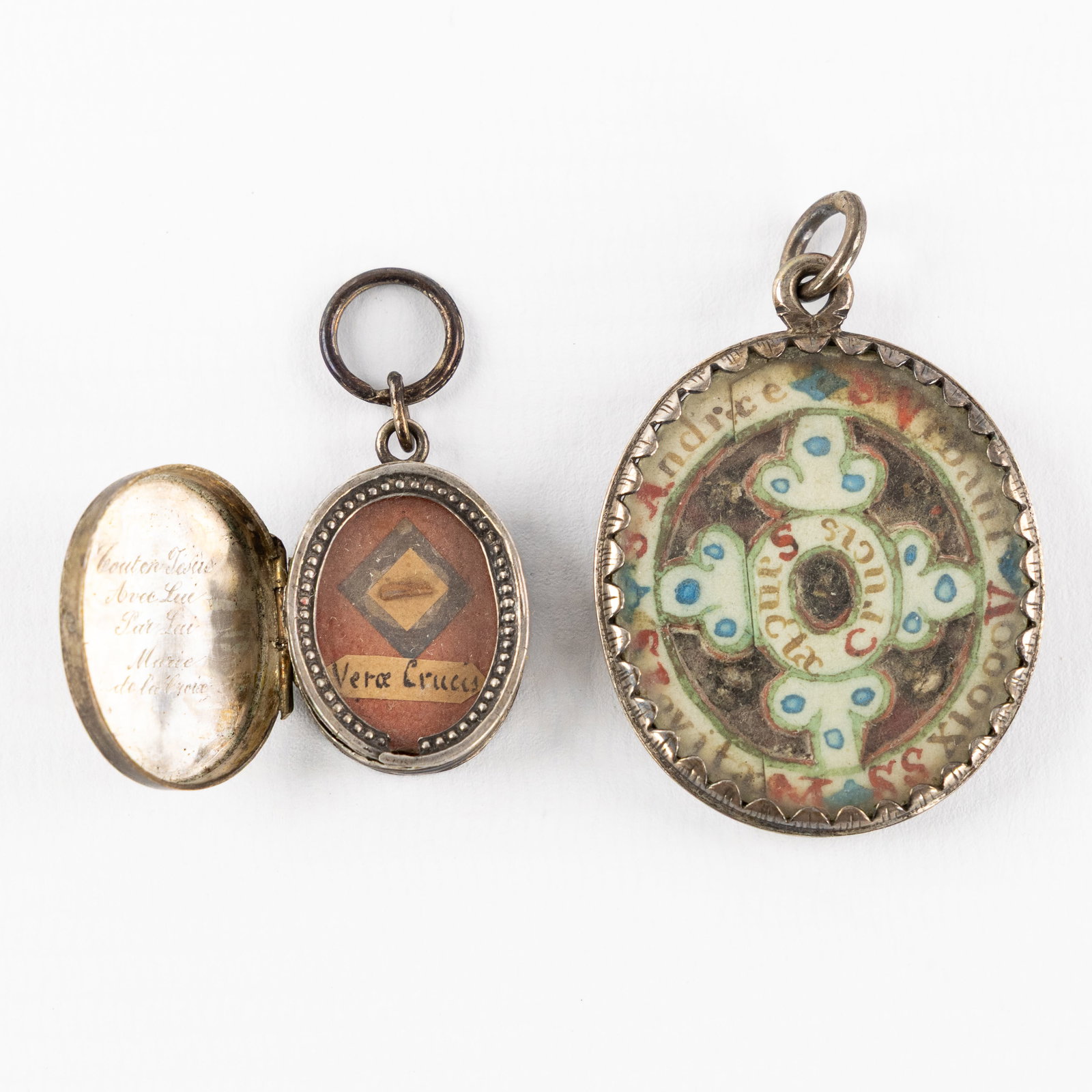 Two Theca, one of which is sealed, with Relics for the True Cross and Saints. (1 of 3)