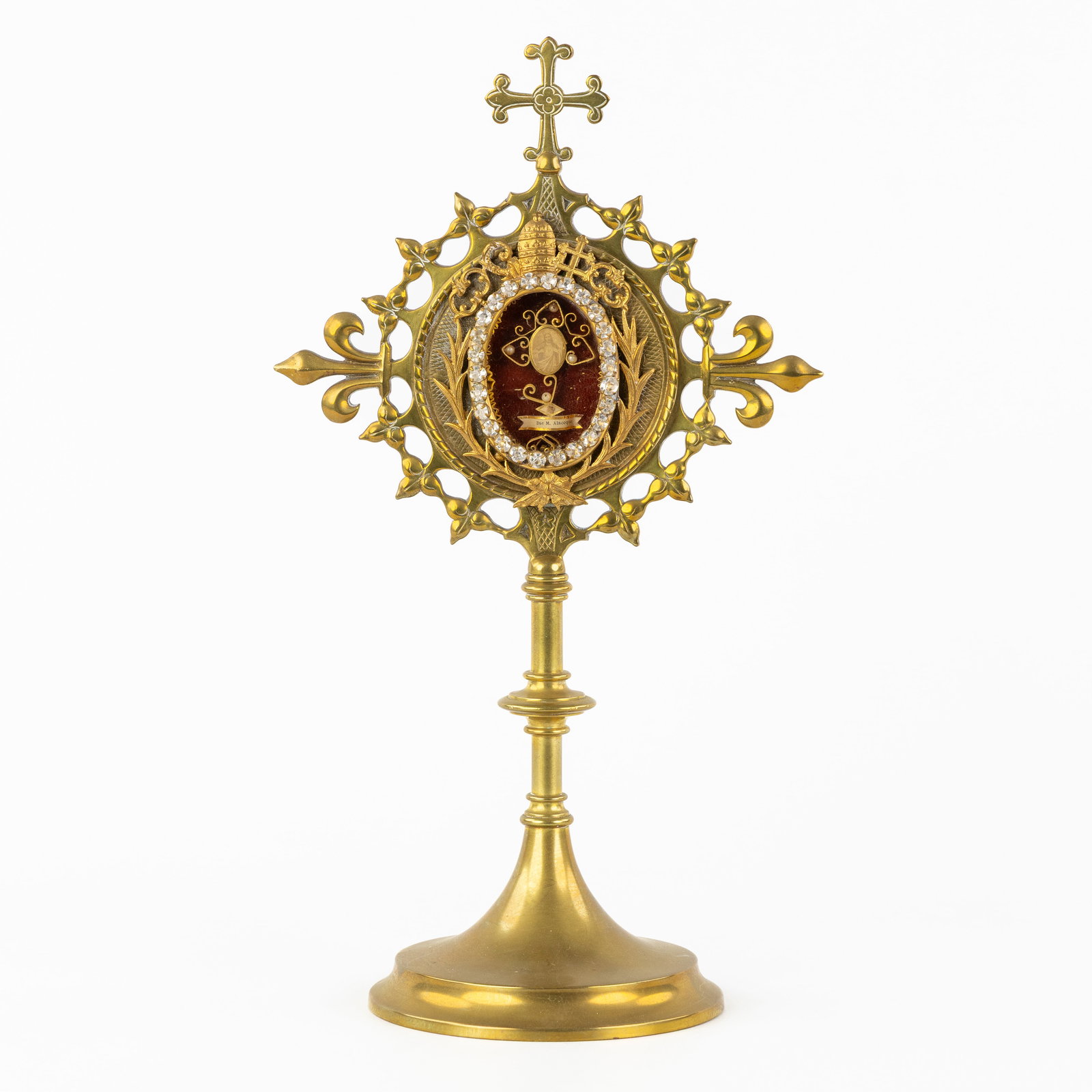 A reliquary monstrance with a relic of Margaret Mary Alacoque. (1 of 6)