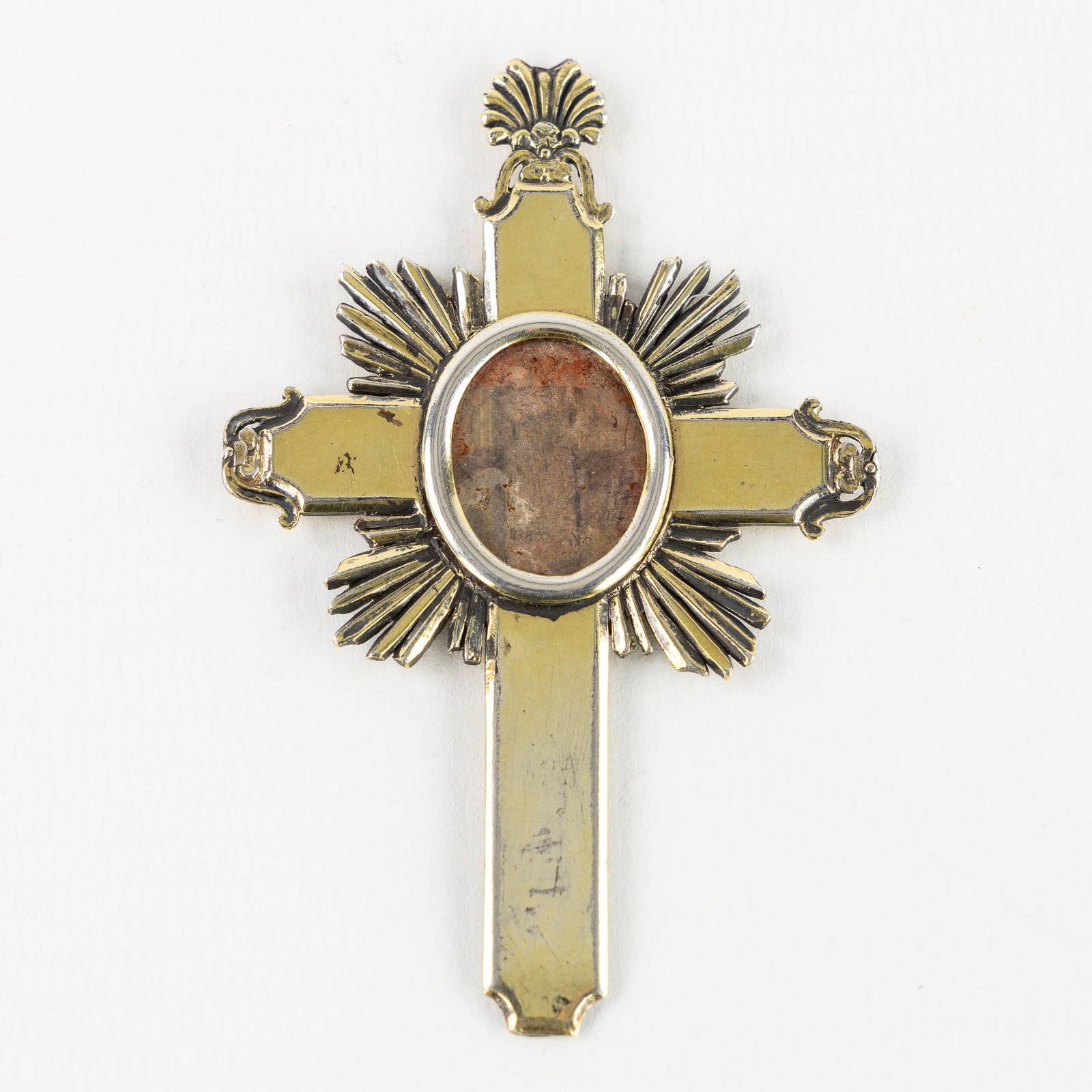 A Vermeil crucifix with a Relic of probably the True Cross, France, 1809-1819. (1 of 3)
