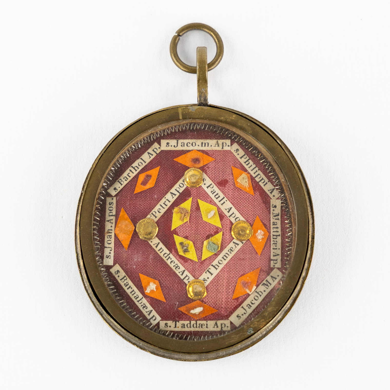 A Sealed theca with Relics for the 12 Apostles. (1 of 2)