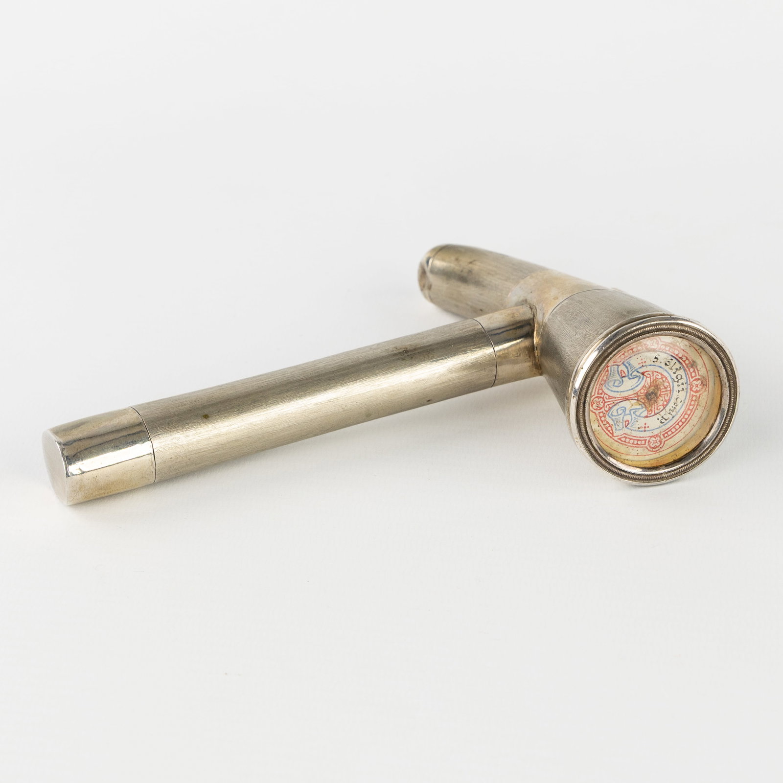 A Silver reliquary hammer with a sealed theca with a Relic of Saint Eligius. (1 of 5)