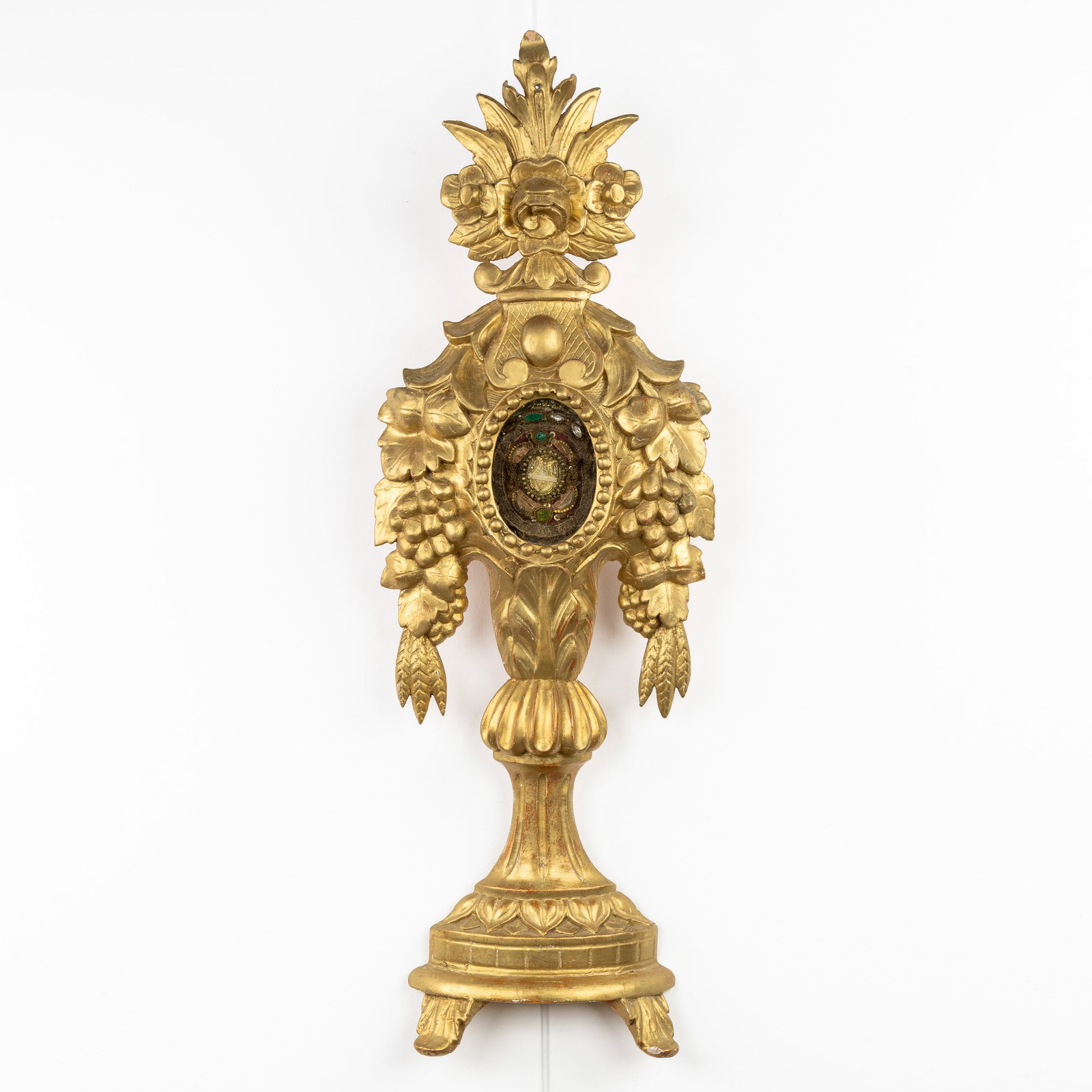 A Large sealed reliquary holder with 5 Relics for Saints and Martyrs. (1 of 6)