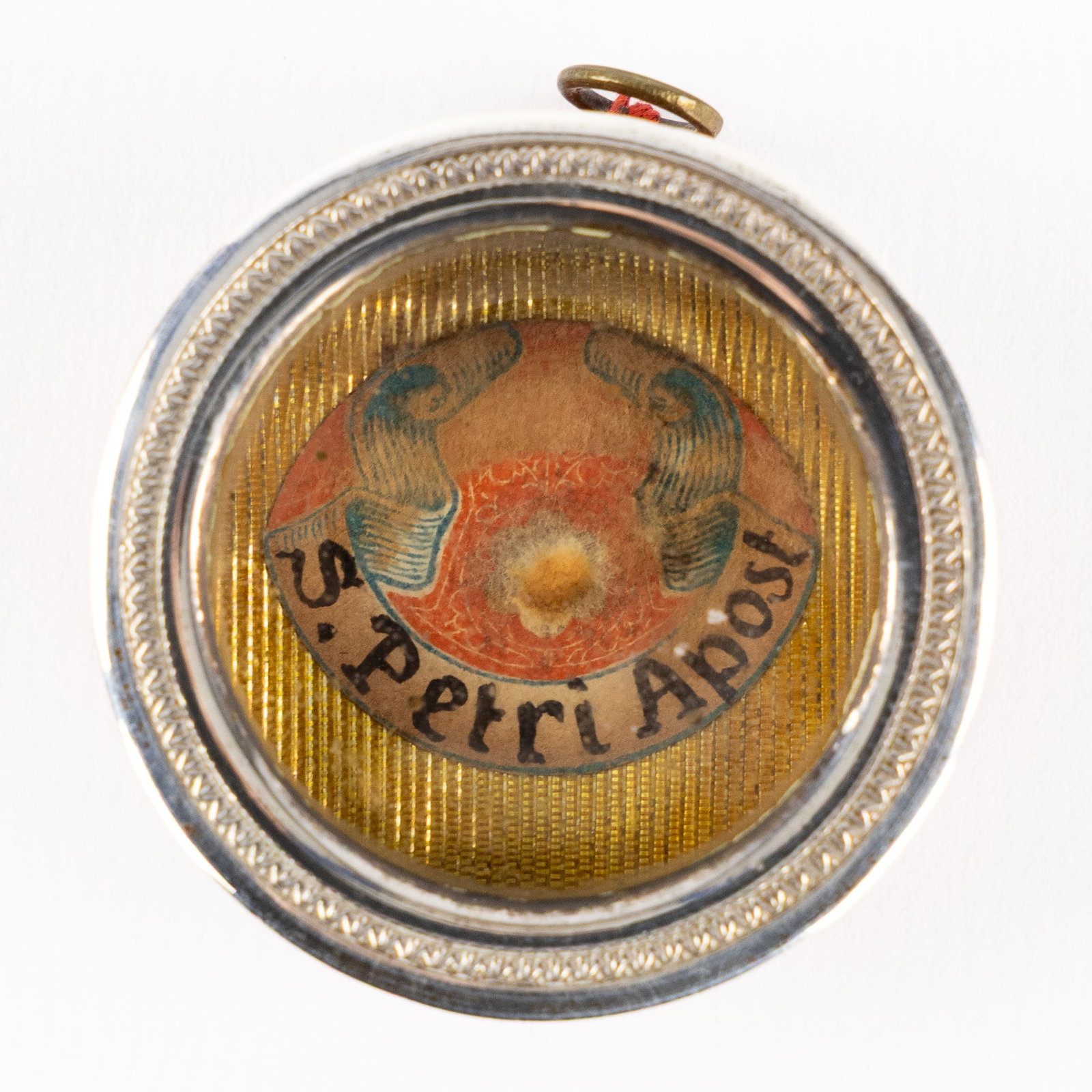 A Sealed theca with Relic for Saint Peter, the Apostle, including the document. (1 of 3)