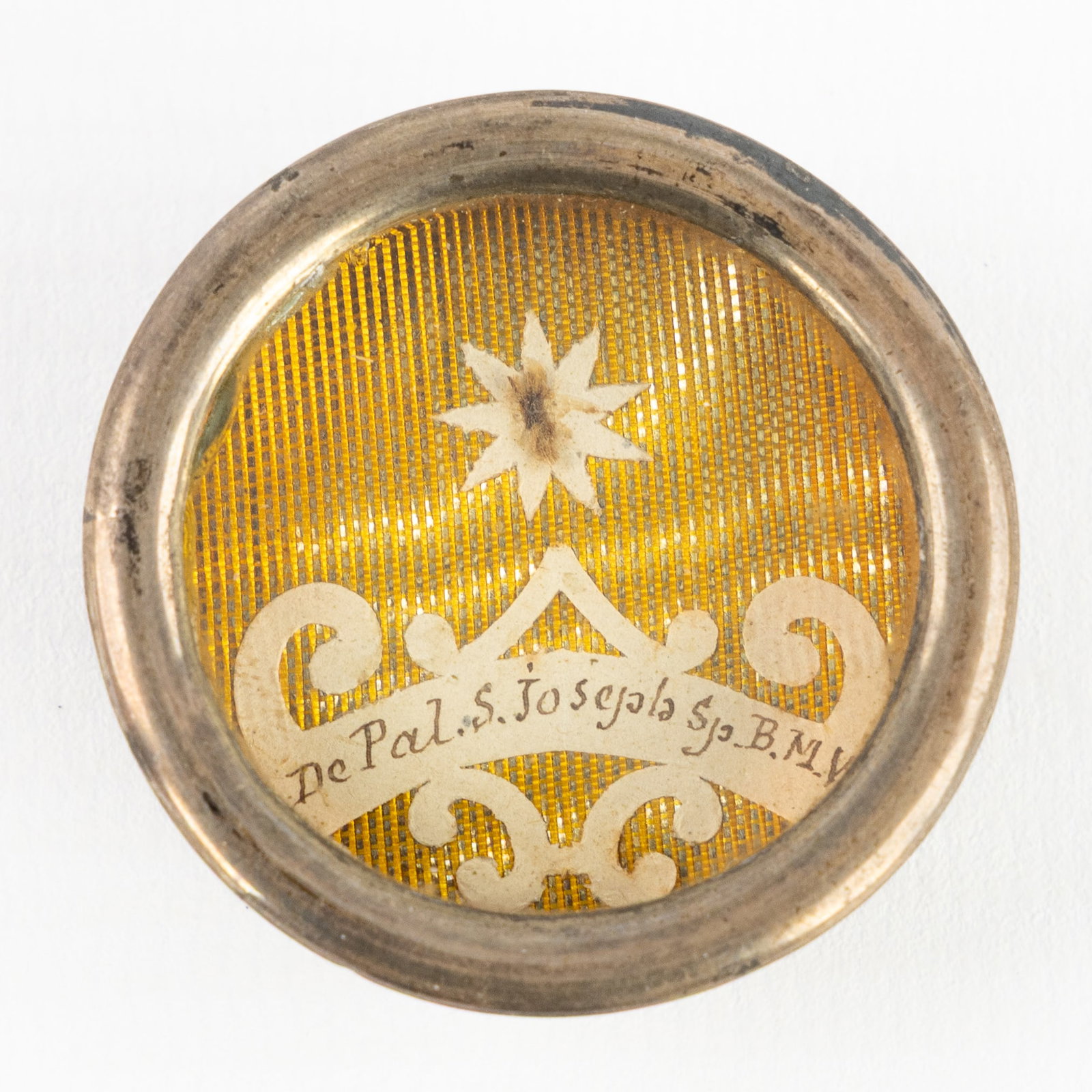 A Sealed theca with a Relic of Saint Joseph, Spouse of the Blessed Virgin Mary, including the (1 of 3)