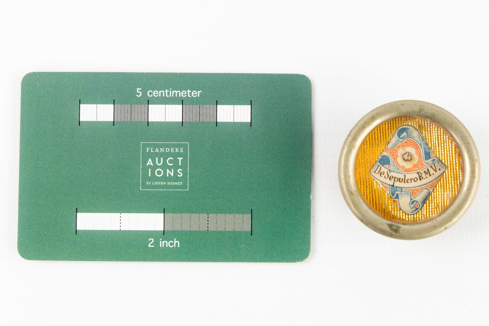 A Sealed theca with a Relic of the Blessed Virgin Mary, including the document. (1 of 3)