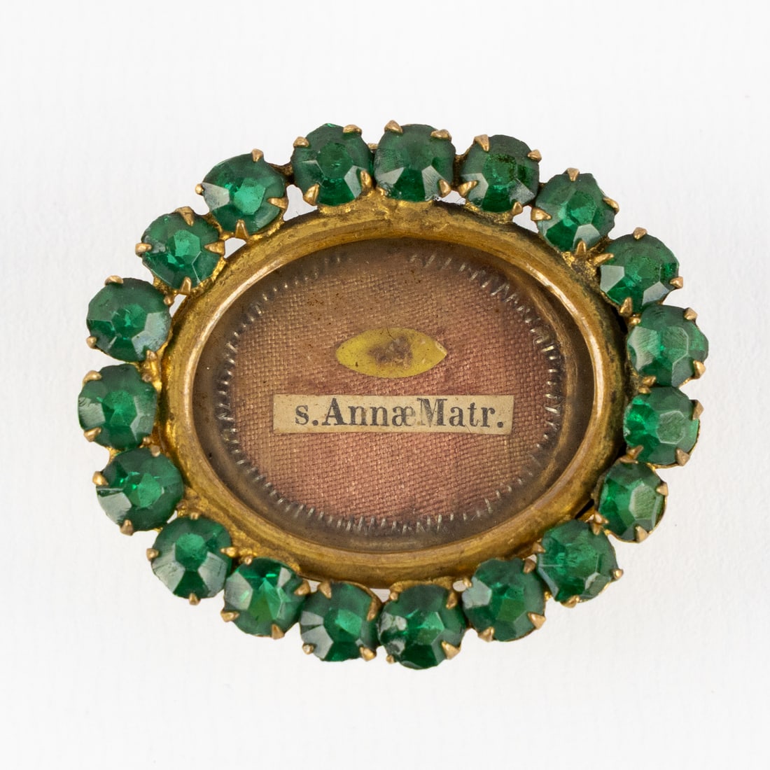 A Sealed theca with Relic for Saint Anne, Morther of the Blessed Virgin Mary, including the (1 of 3)