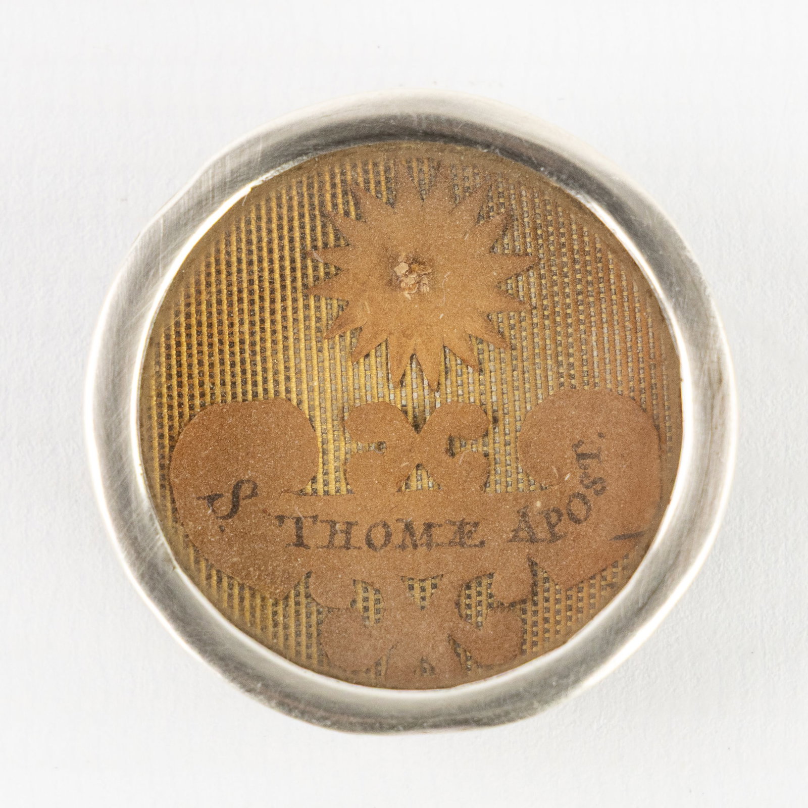 A Sealed theca with Relic of Saint Thomas, the Apostle, including the document. (1 of 3)