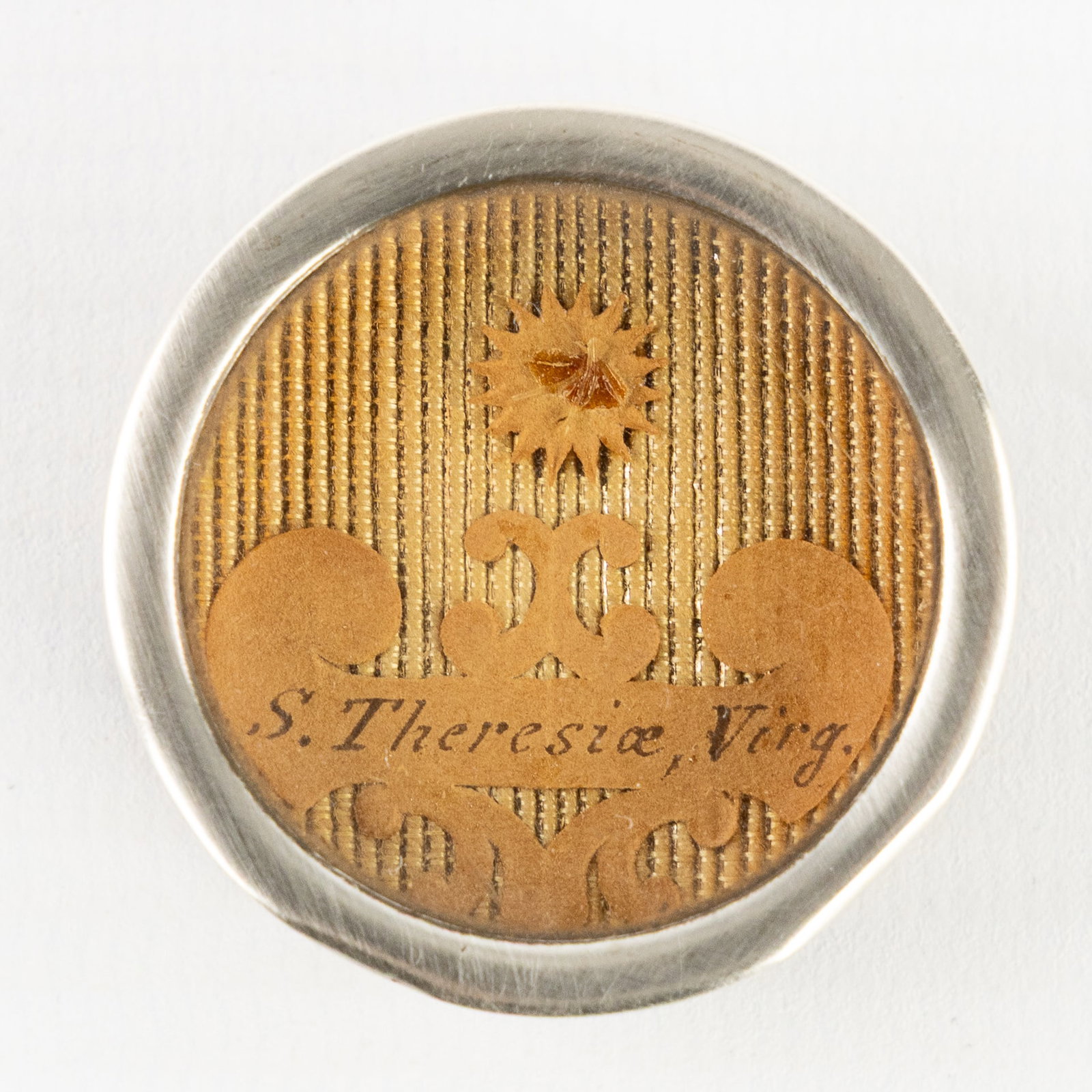 A Sealed theca with Relic for Saint Teresa of Jesus, including the document. (1 of 3)