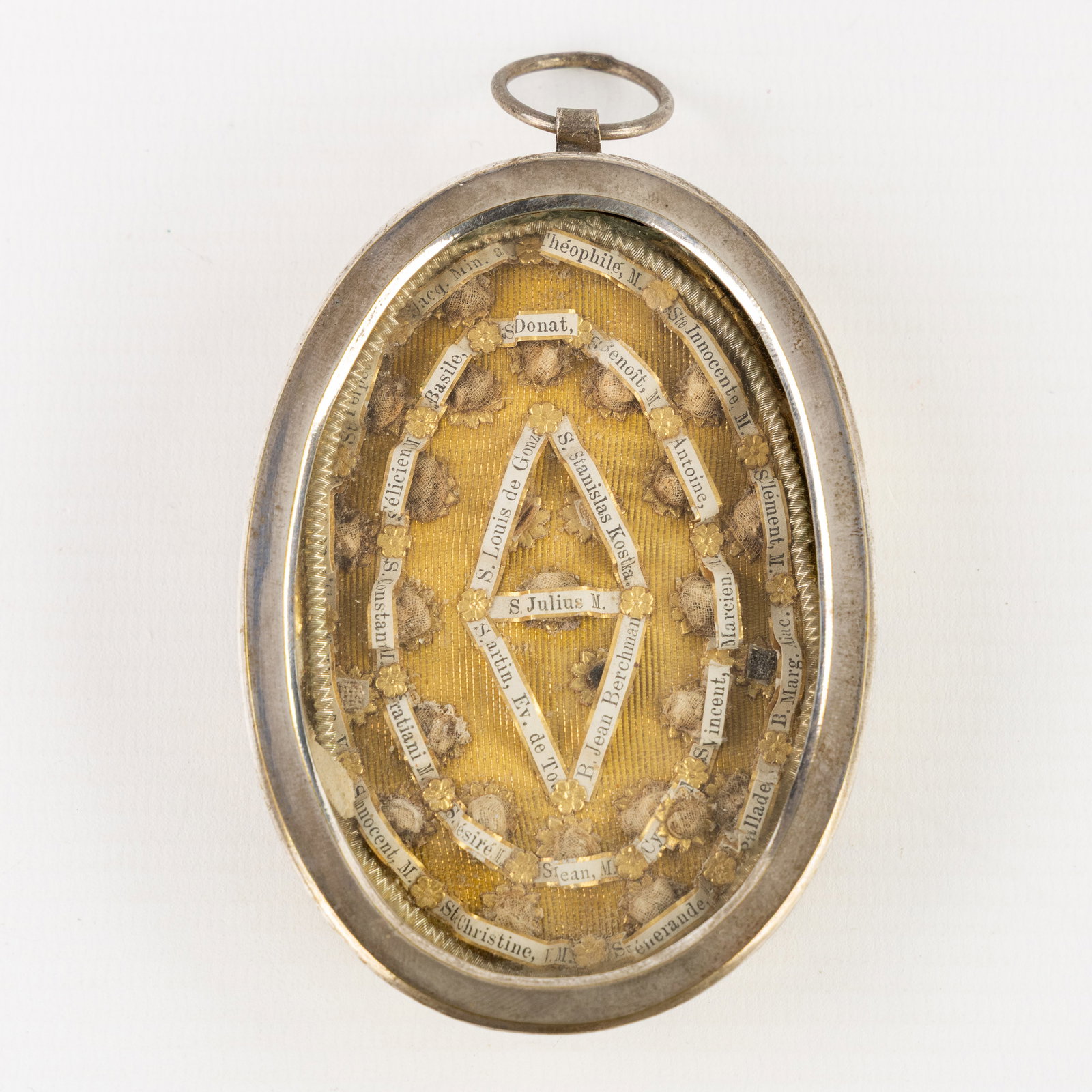 A large sealed multi-theca with 29 relics for saints and apostles, including the document. (1 of 3)