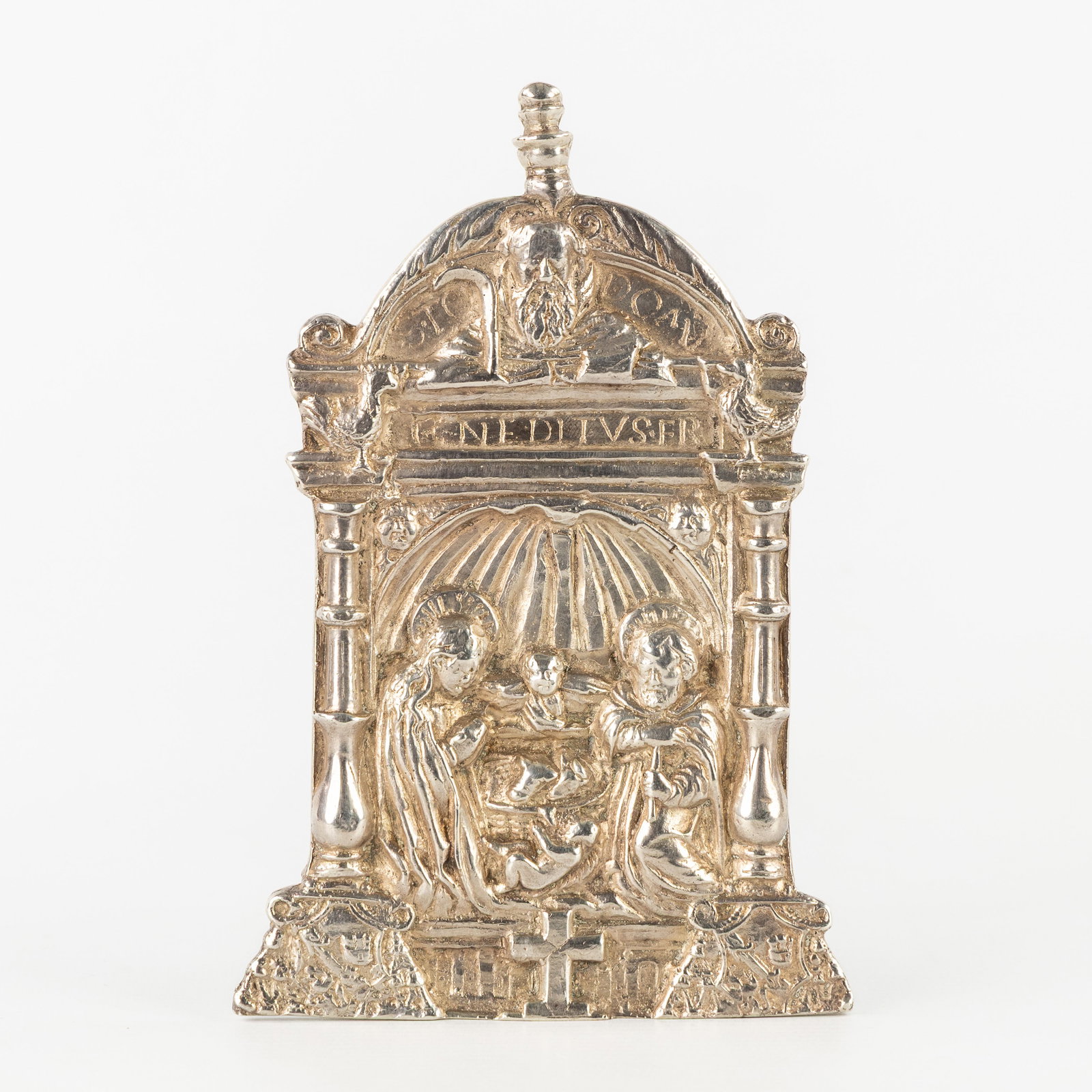 Haute époque, an exceptional silver pax table with a nativity scene. Spain, Castile, circa (1 of 6)