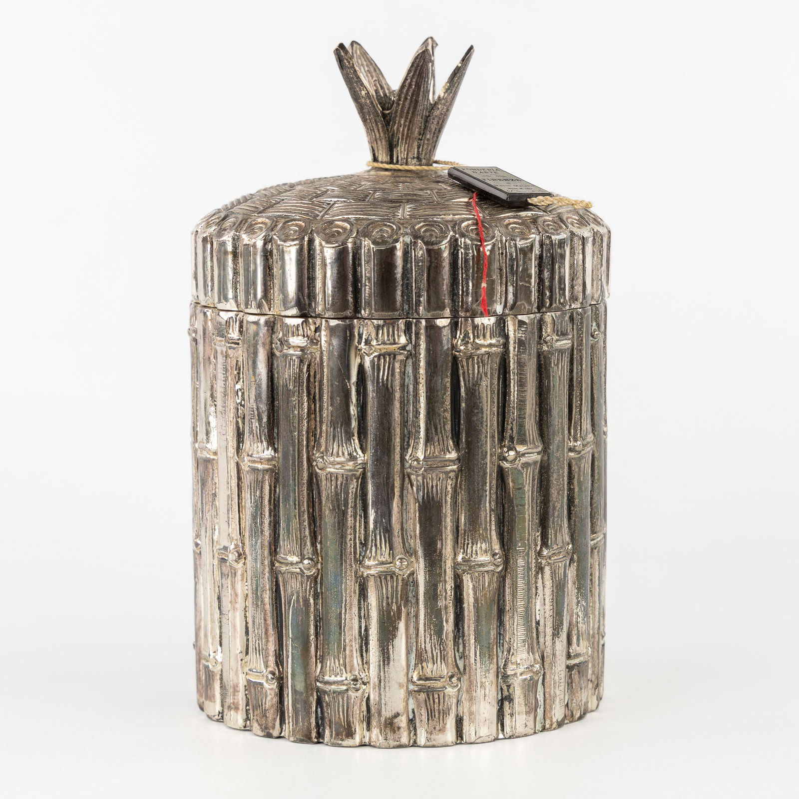Mauro Manetti (XX) 'Bamboo', an ice pail.: Mauro Manetti (XX) 'Bamboo', an ice pail. Signed M/M, Made in Italy.With foundry seal 'Fonderia D'Arte, Firenze, di Mauro Manetti'. Dimensions: (W:13,5 x H:21,5 cm) The absence of a condition report d