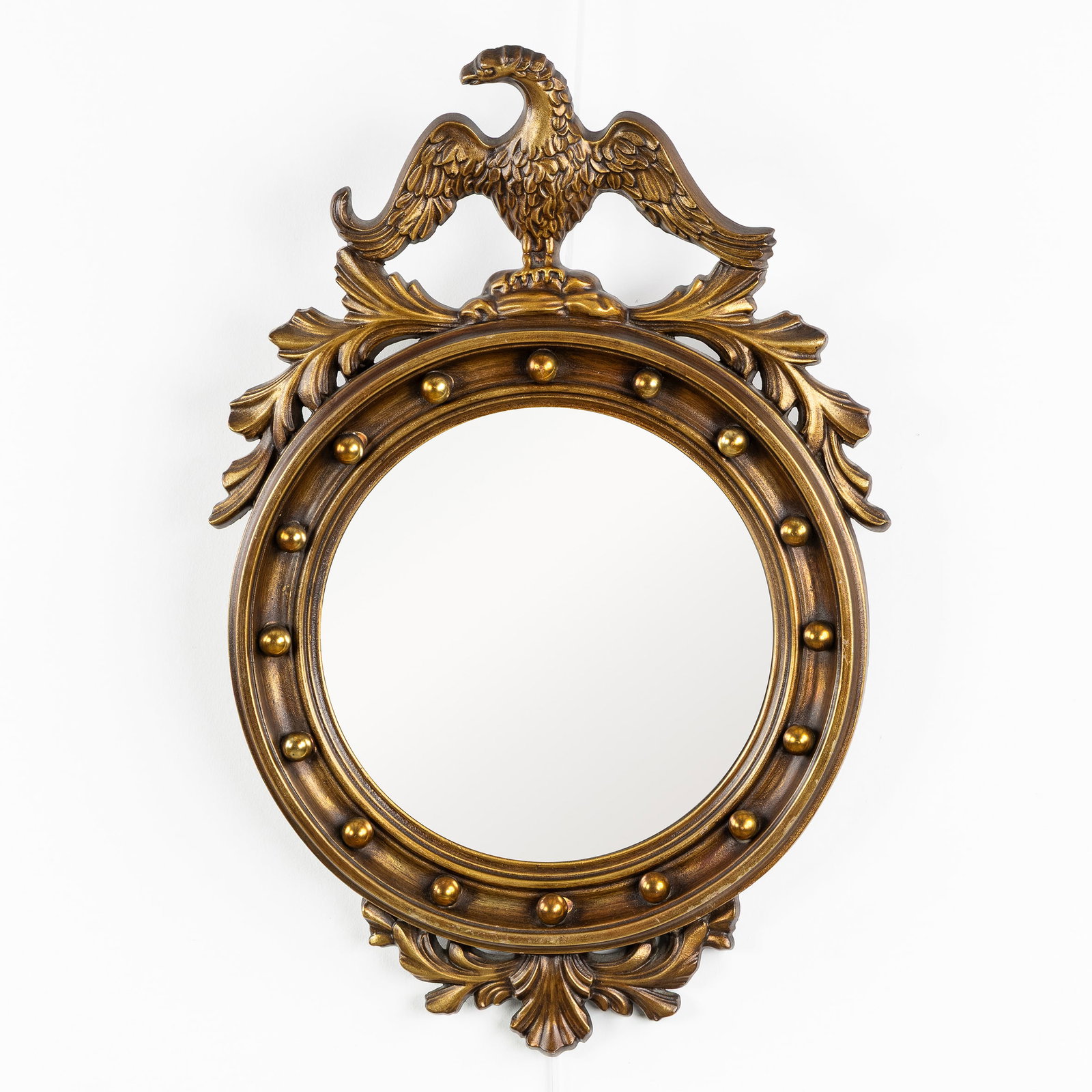 Deknudt, a Hollywood Regency sunburst mirror, gilded, Convex Glass. Circa 1970. (1 of 4)