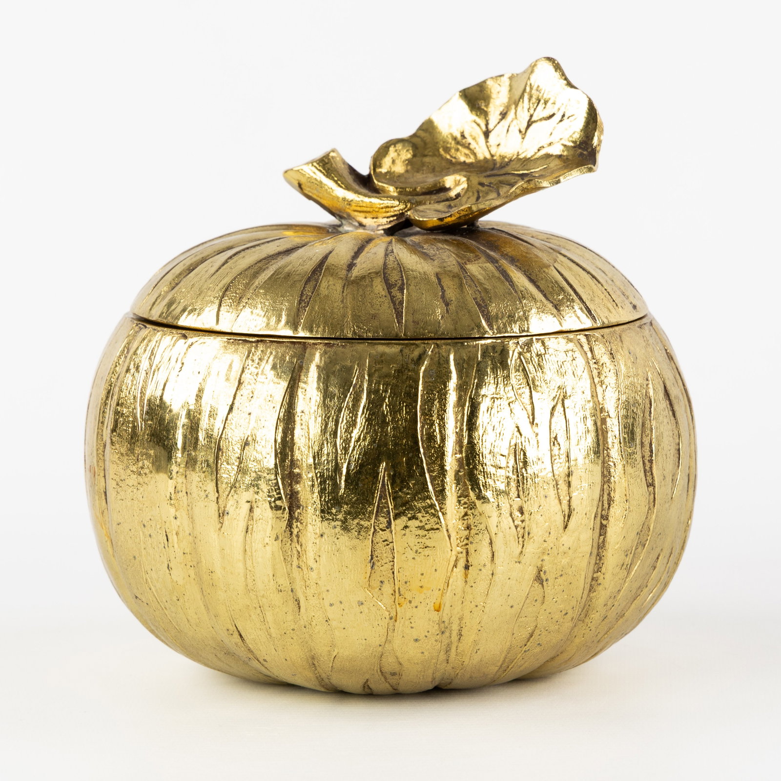 Mauro Manetti (XX) (Attr.) 'Pumpkin', an ice pail, gilded metal. (1 of 7)