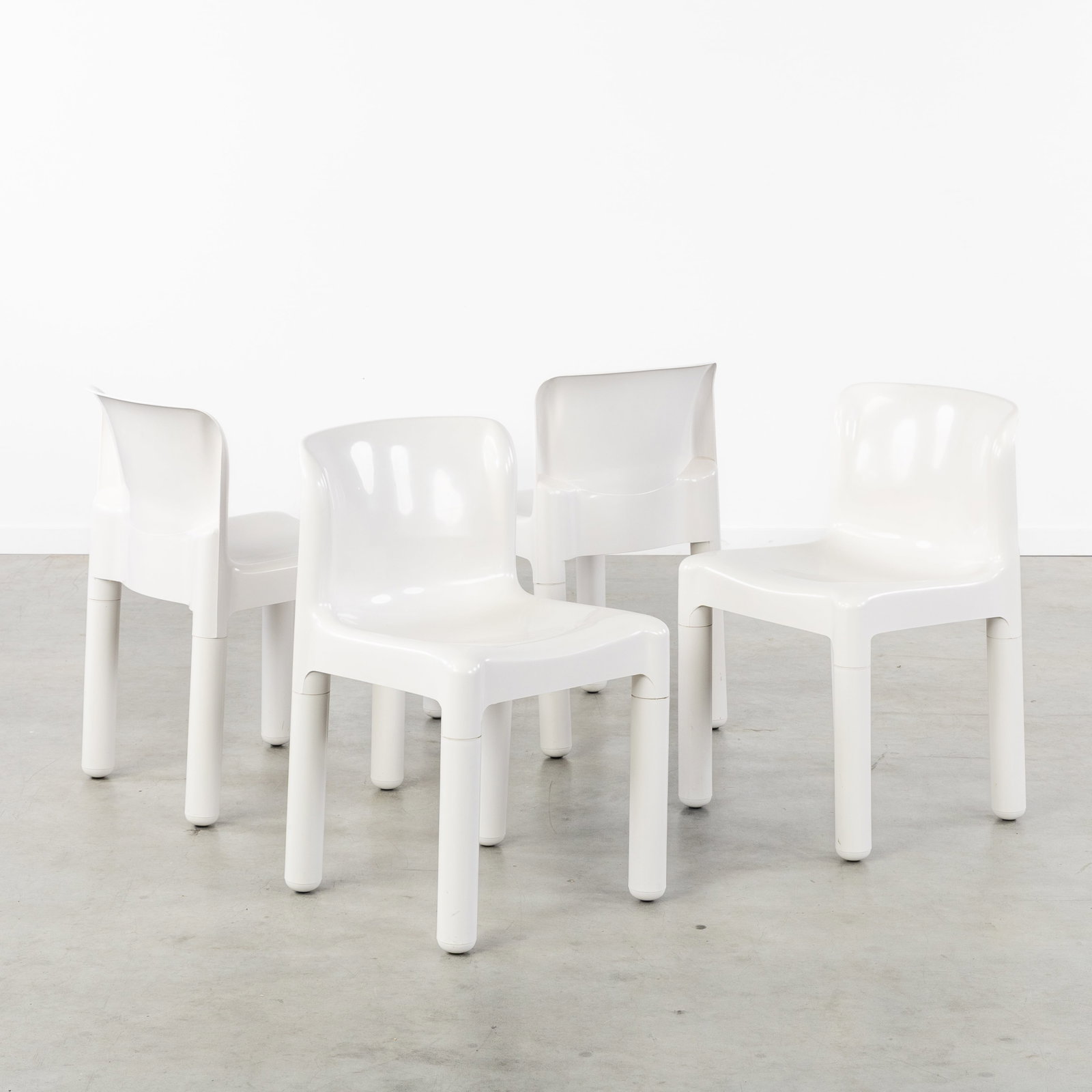 Carlo Bartoli (1931-2020) 'Model 4875', a set of four dining chairs, for Kartell, Italy, circa (1 of 6)