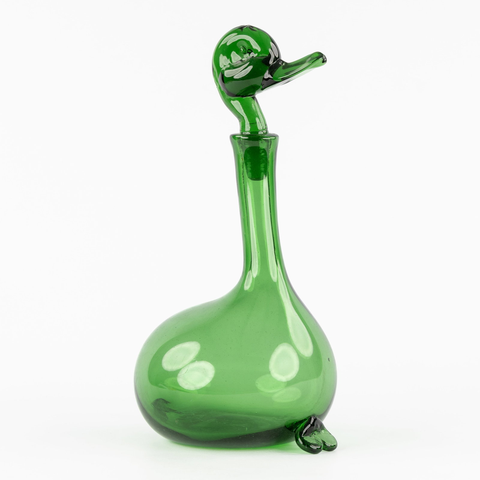 Gio Ponti (1891-1979) 'Duck', a carafe or decanter in the shape of a duck, for Tos Bagnoli, Empoli, (1 of 8)