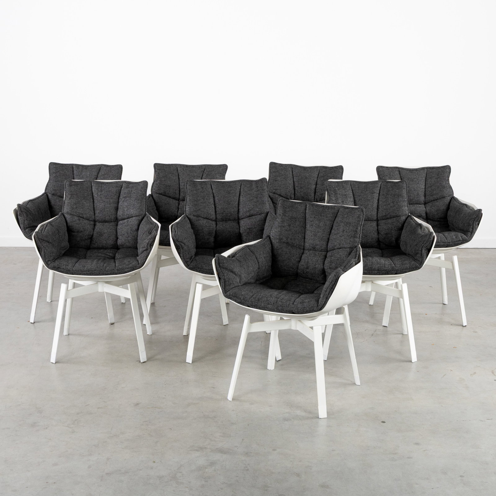 Patricia Urquiola (1961) 'Husk', a set of 8 outdoor chairs, for B&B Italia, Italy, circa 2011. (1 of 6)