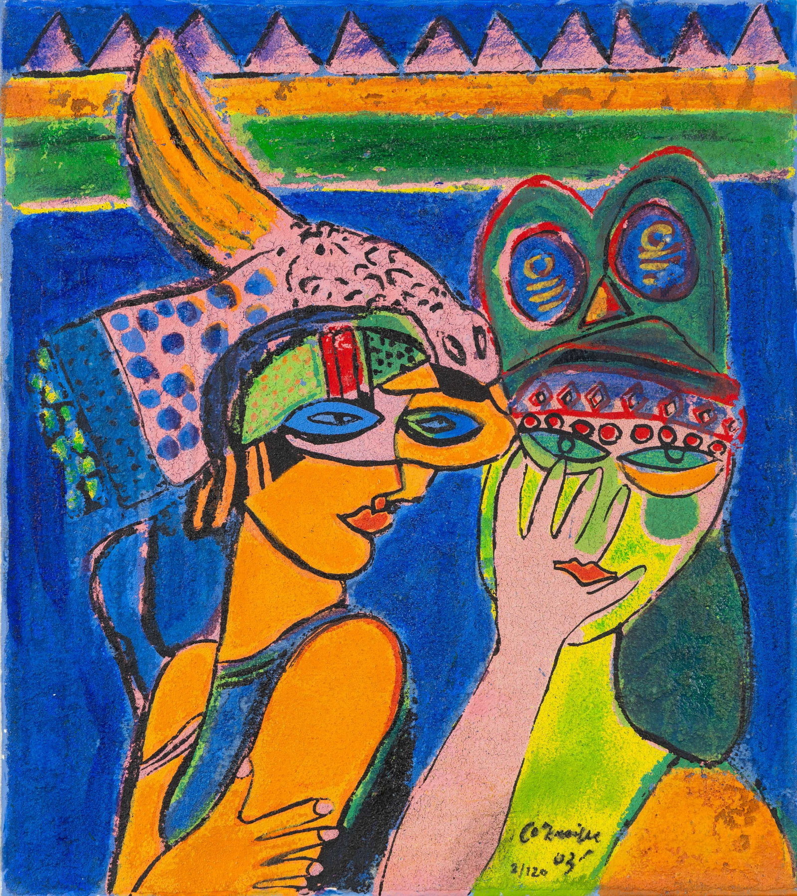 Corneille (1922-2010) ‘Eternal Song of Summer', a terragravure. (2003) (1 of 5)