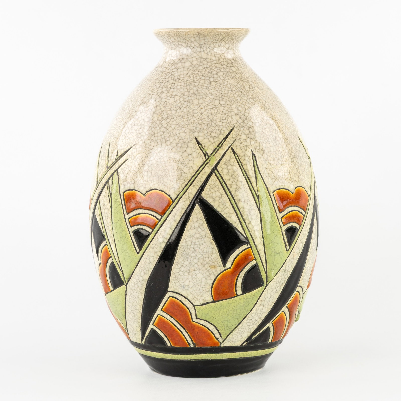 Charles Catteau (1880–1966) ‘Polychrome design with floral motifs', glazed ceramics for Boch (1 of 7)