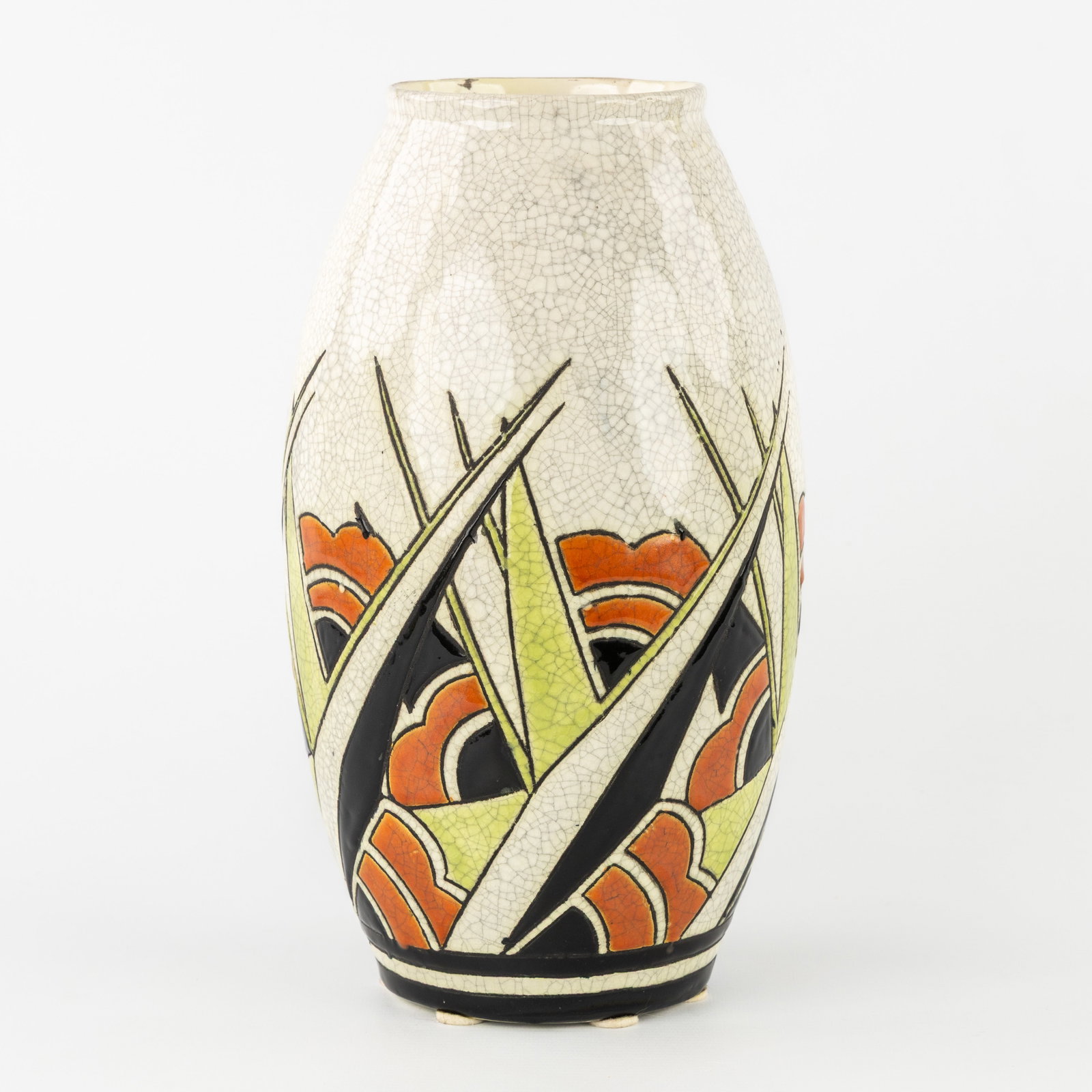 Charles Catteau (1880–1966) ‘Polychrome design with floral motifs', glazed ceramics for Boch (1 of 7)