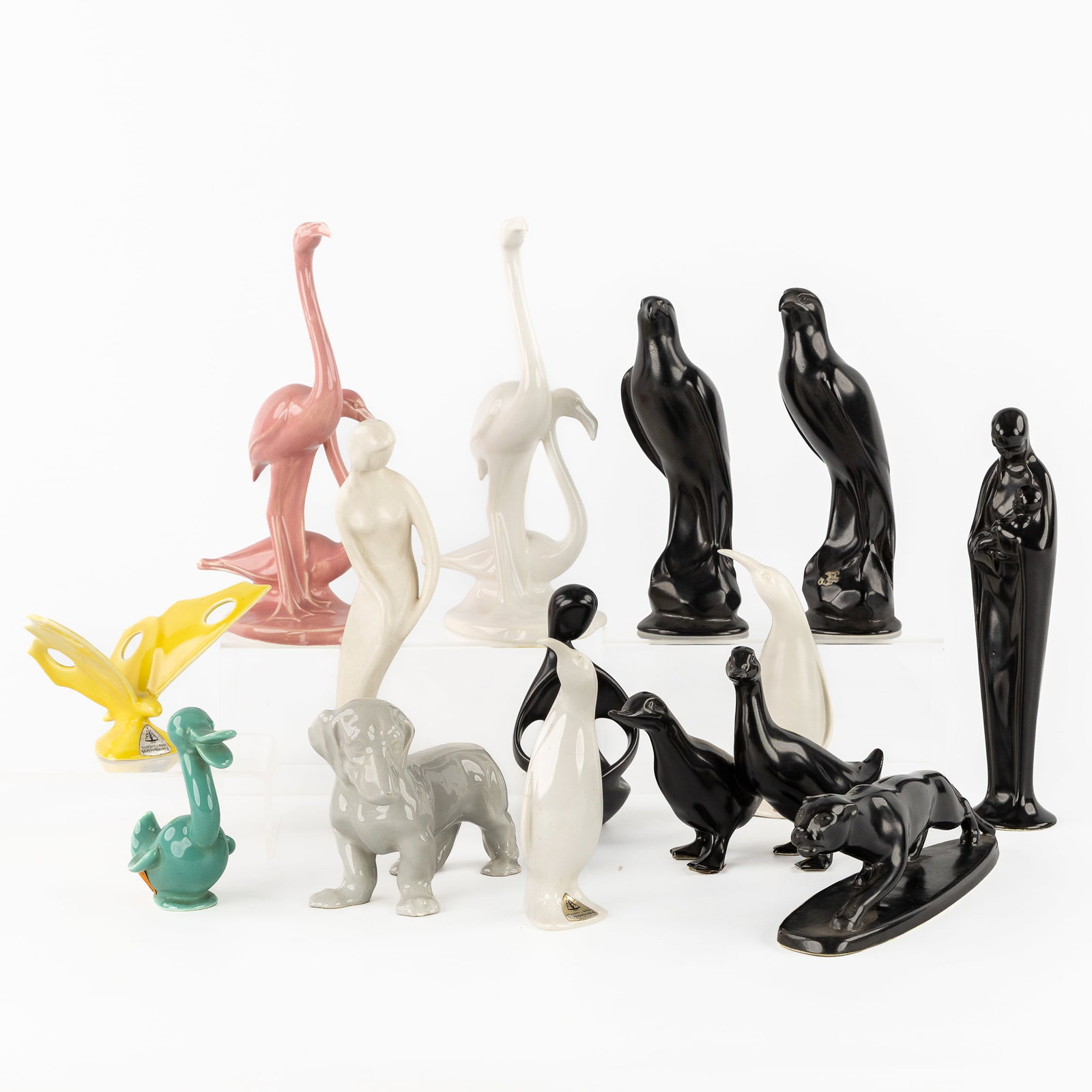 Villeroy & Boch Septfontaine, 14 figurative sculptures of fauna and insects. Art Deco. 20th C. (1 of 10)