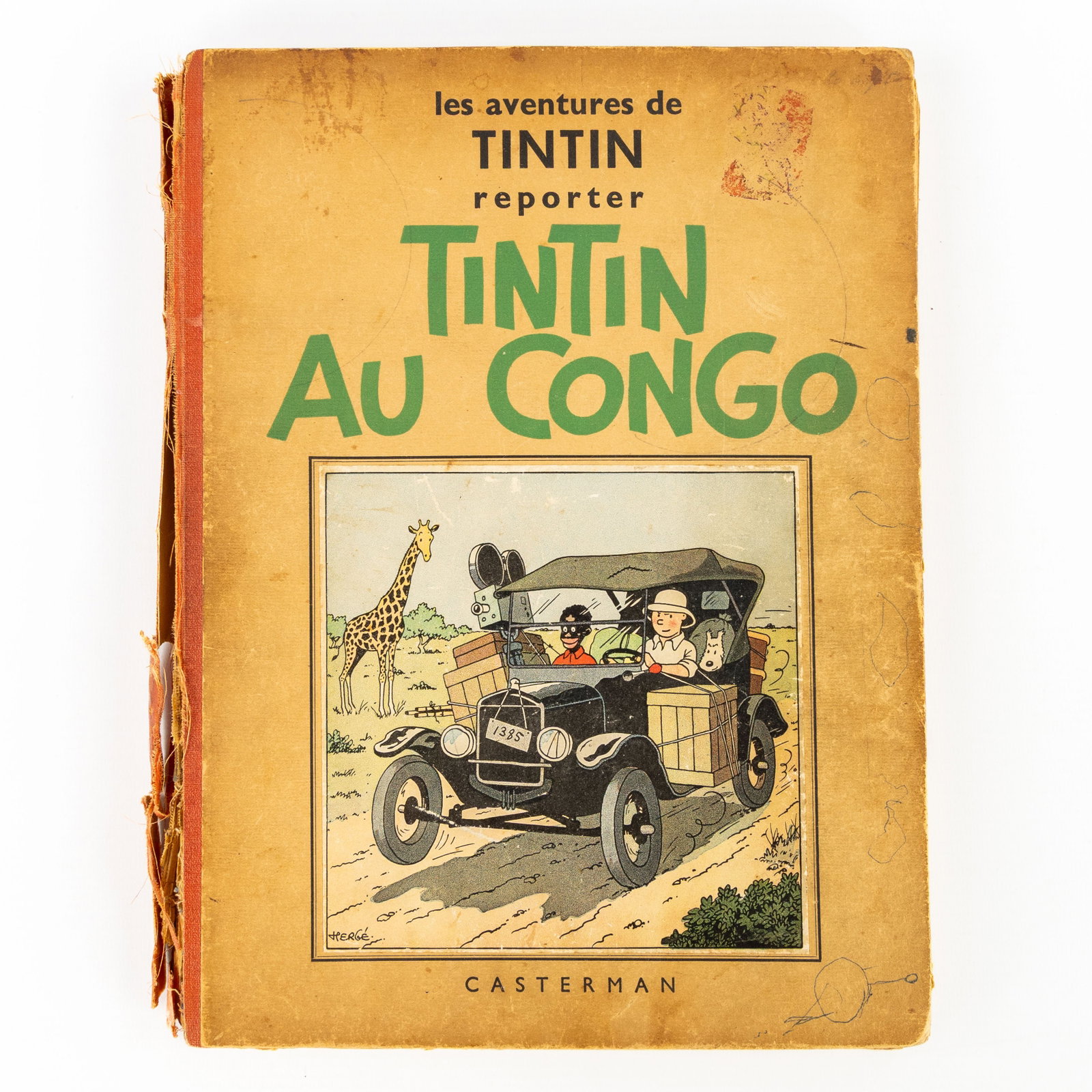 Herge, Les Aventures de Tintin, Tintin au Congo, A3, 1938. (1 of 19)