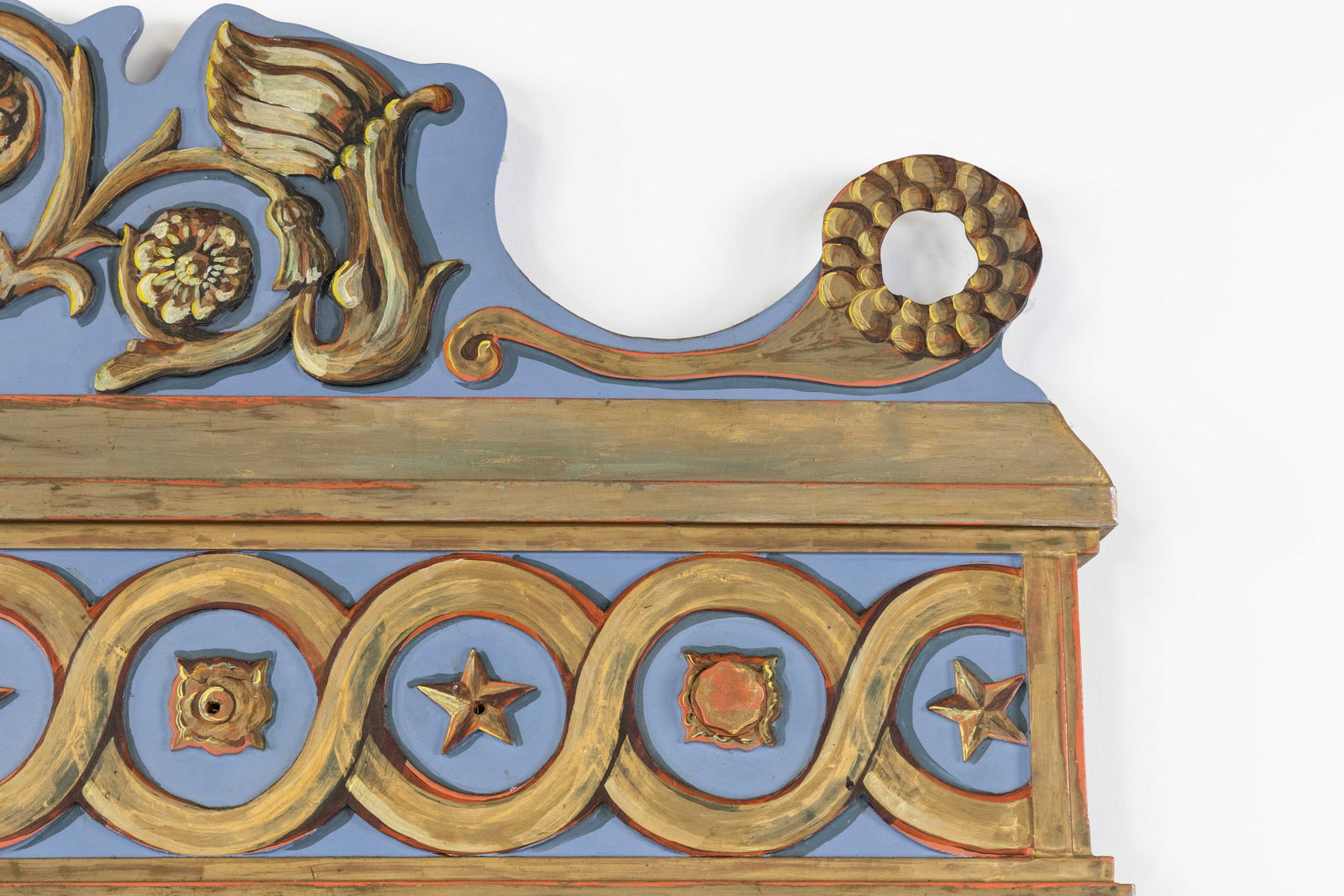 An Impressive large mirror, patinated wood and glass, Byzantine and Empire ornamentation, 20th C. - 3