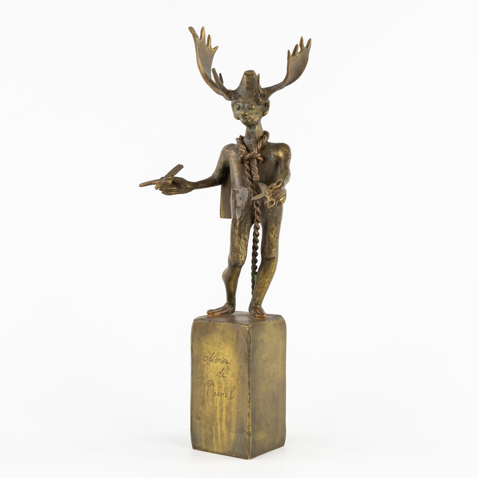 Jef Claerhout (1937–2022) 'Olivier De Duivel', patinated bronze. (1 of 9)