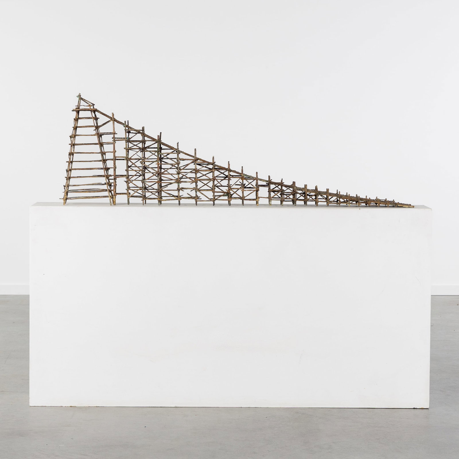 Isidoor Goddeeris (1953) 'The Bridge', Patinated Bronze. (1 of 9)