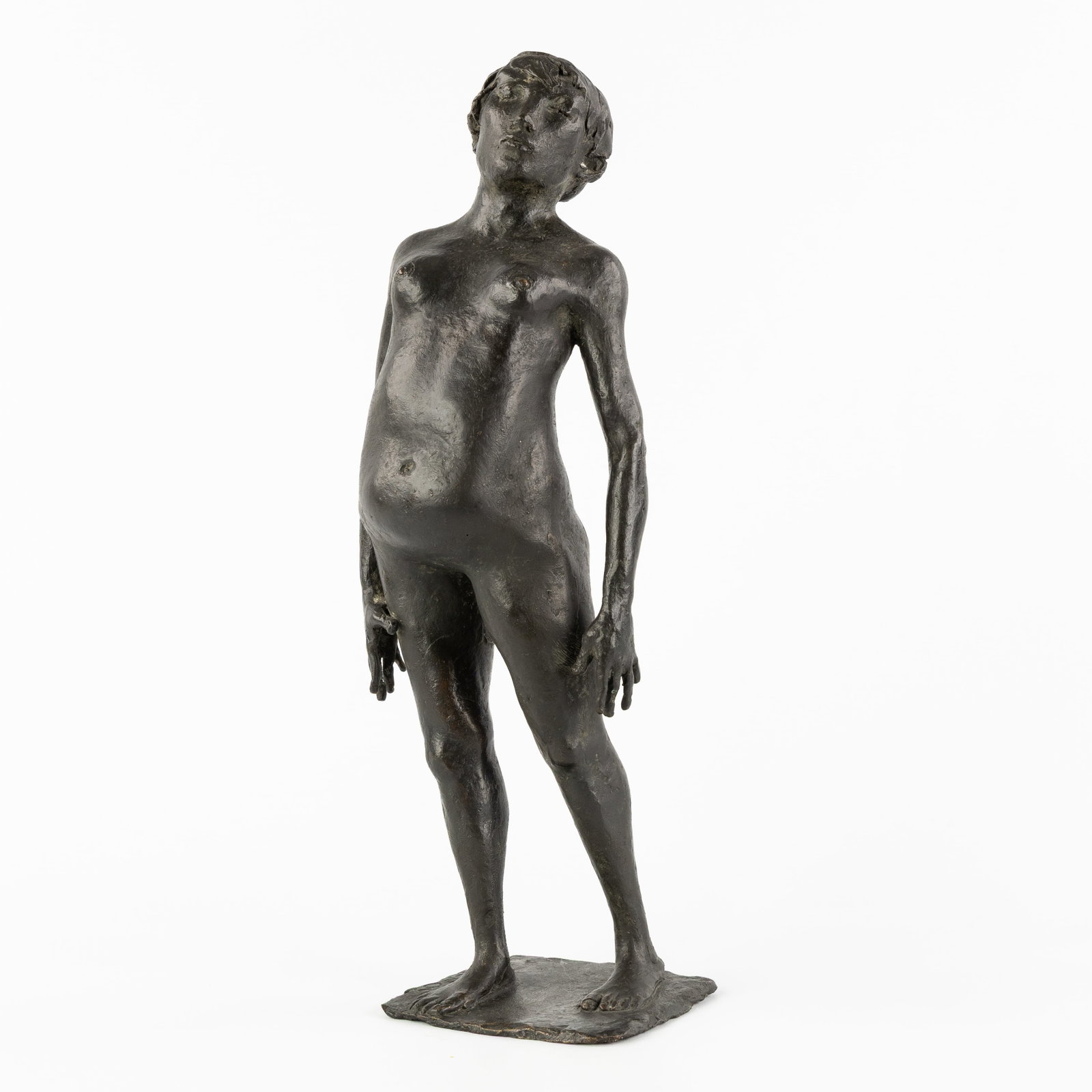Christiaan Leroy (1931-2007) 'Standing Nude', patinated bronze. (1 of 8)