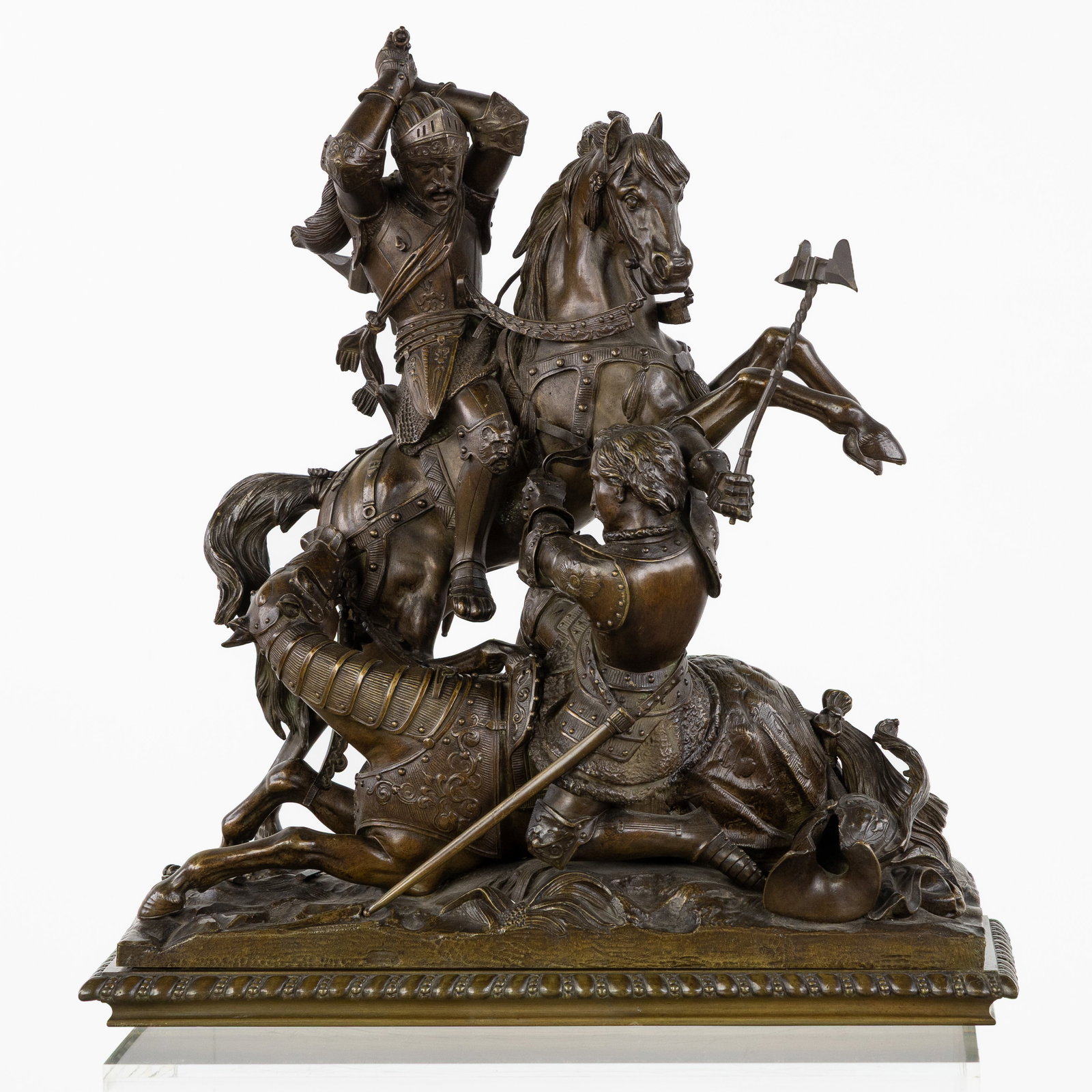 After Theodore Gechter (1796-1844) 'Le Combat de Charles Martel et d'Abderame, Roi des Sarrasins', (1 of 9)