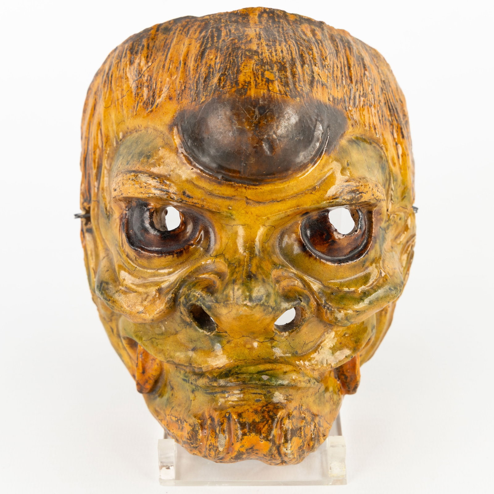 Bredene Earthenware 'Mask', glazed ceramics. (1 of 6)