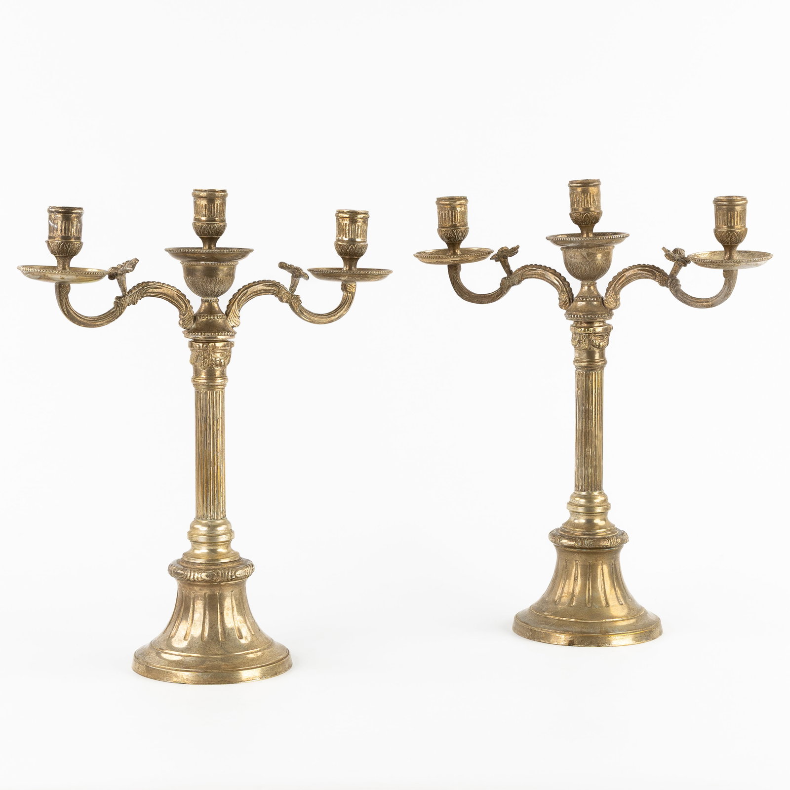 Ikea of Sweden “Grönsö VI”, a pair of table candlesticks. Silver-plated metal.: Ikea of Sweden “Grönsö VI”, a pair of table candlesticks. Silver-plated metal. The interior bears a hallmark: “Ikea of Sweden, Riksantikvarieämbetet”. Marked 
