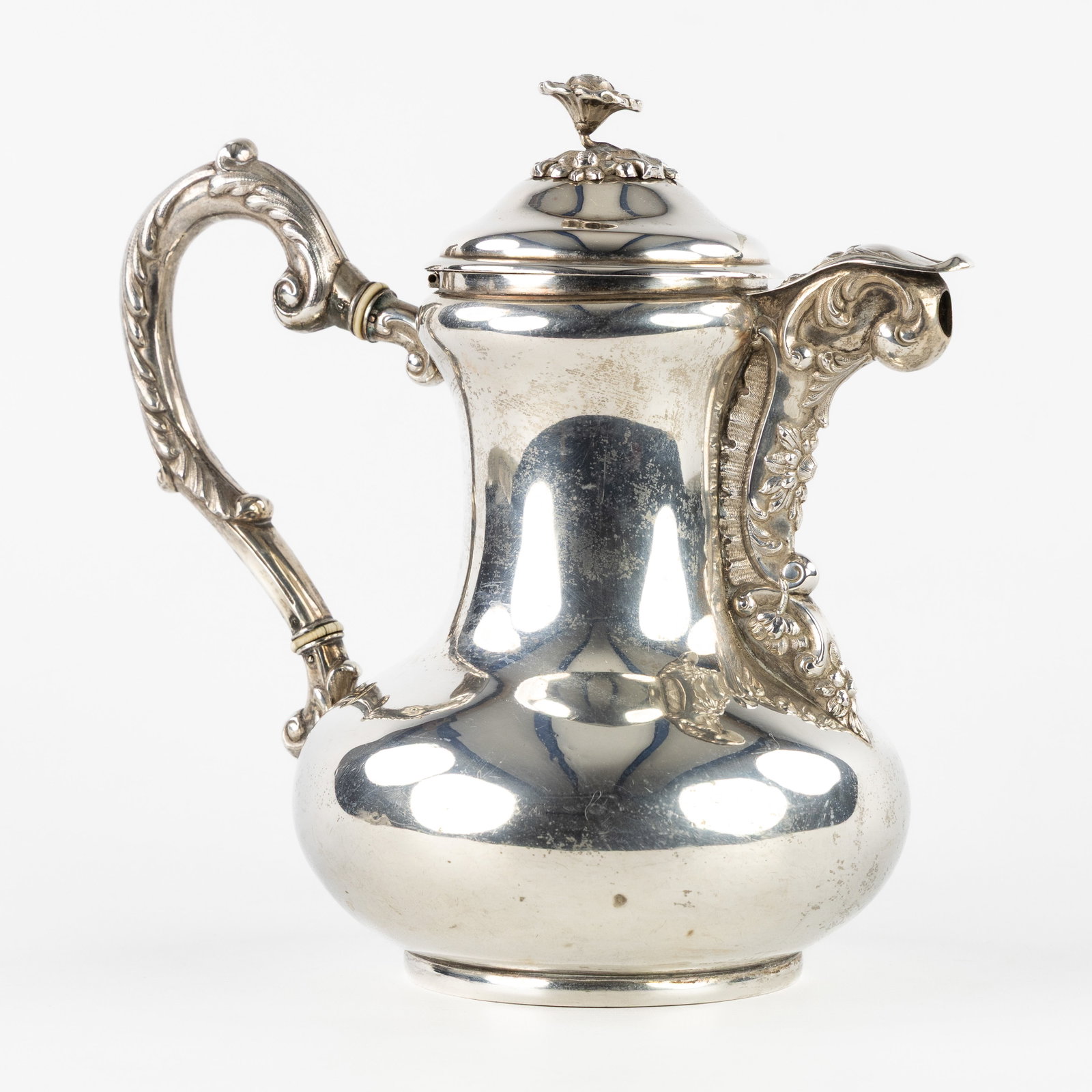 Wolfers Frères, a silver coffee pot, Brussels, Belgium, circa 1840-1860. Silver, 732g. (1 of 9)