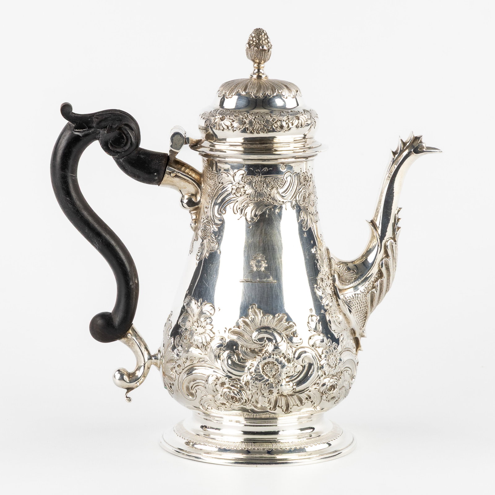 William & Robert Peaston, an 18th-century silver coffee pot, George II, England, London, 1761. Silve (1 of 9)