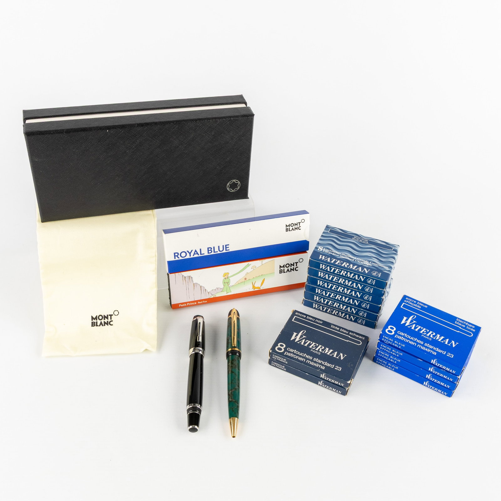 Montblanc “Boheme”, a ballpoint pen; Waterman, a ballpoint pen. Refills included for Wat (1 of 7)